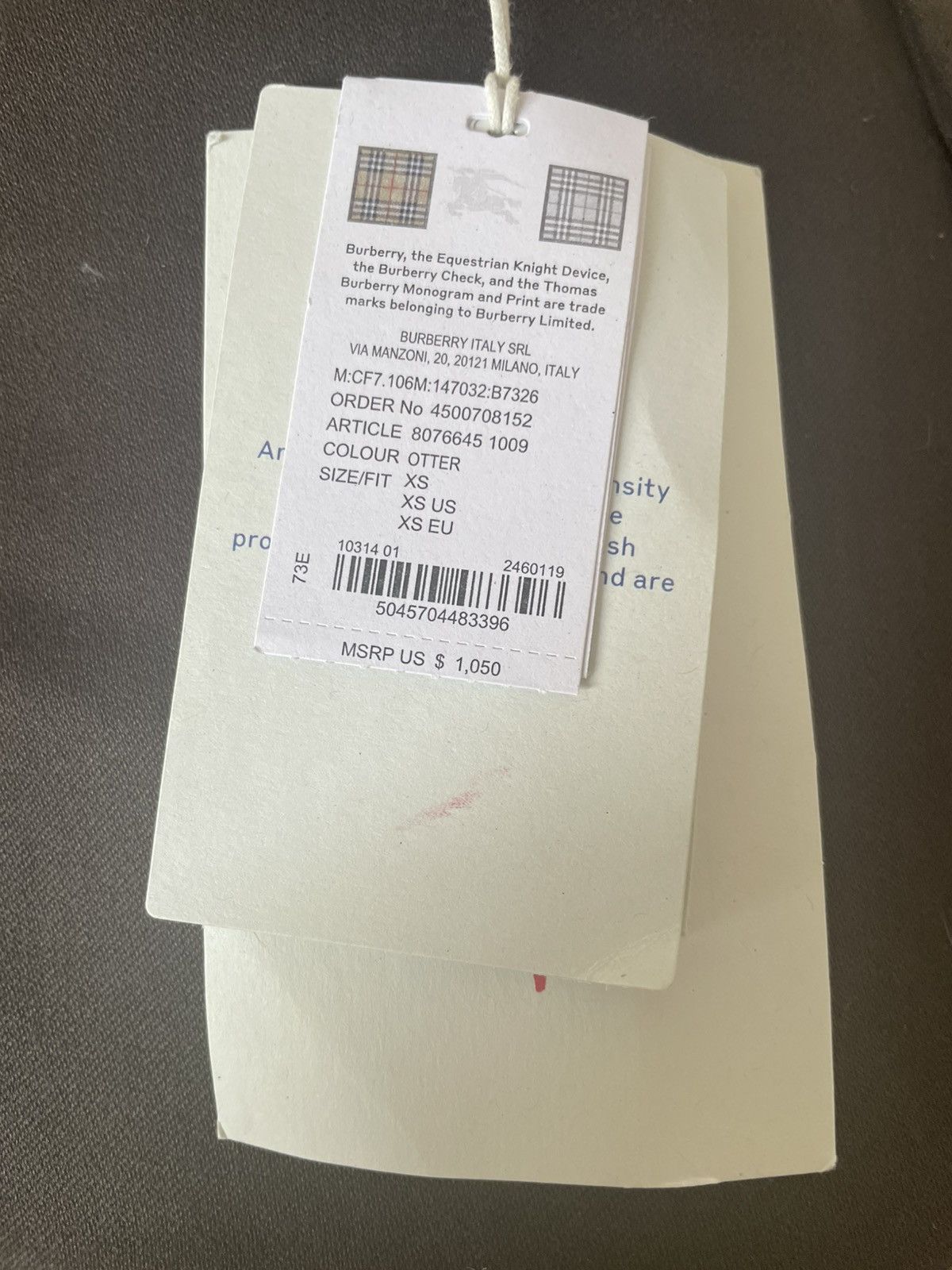 Burberry BRAND NEW BURBERRY COTTON TROUSERS XS OTTER Size US 29 - 6 Thumbnail