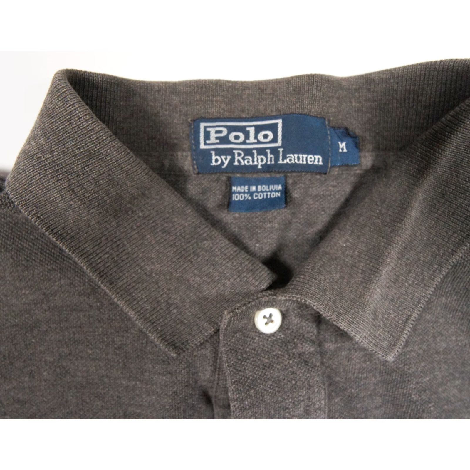 Polo Ralph Lauren VINTAGE Polo Ralph Lauren Shirt Mens Medium Gray Short Sleeve Collared Preppy Pony Logo Size US M / EU 48-50 / 2 - 5 Thumbnail
