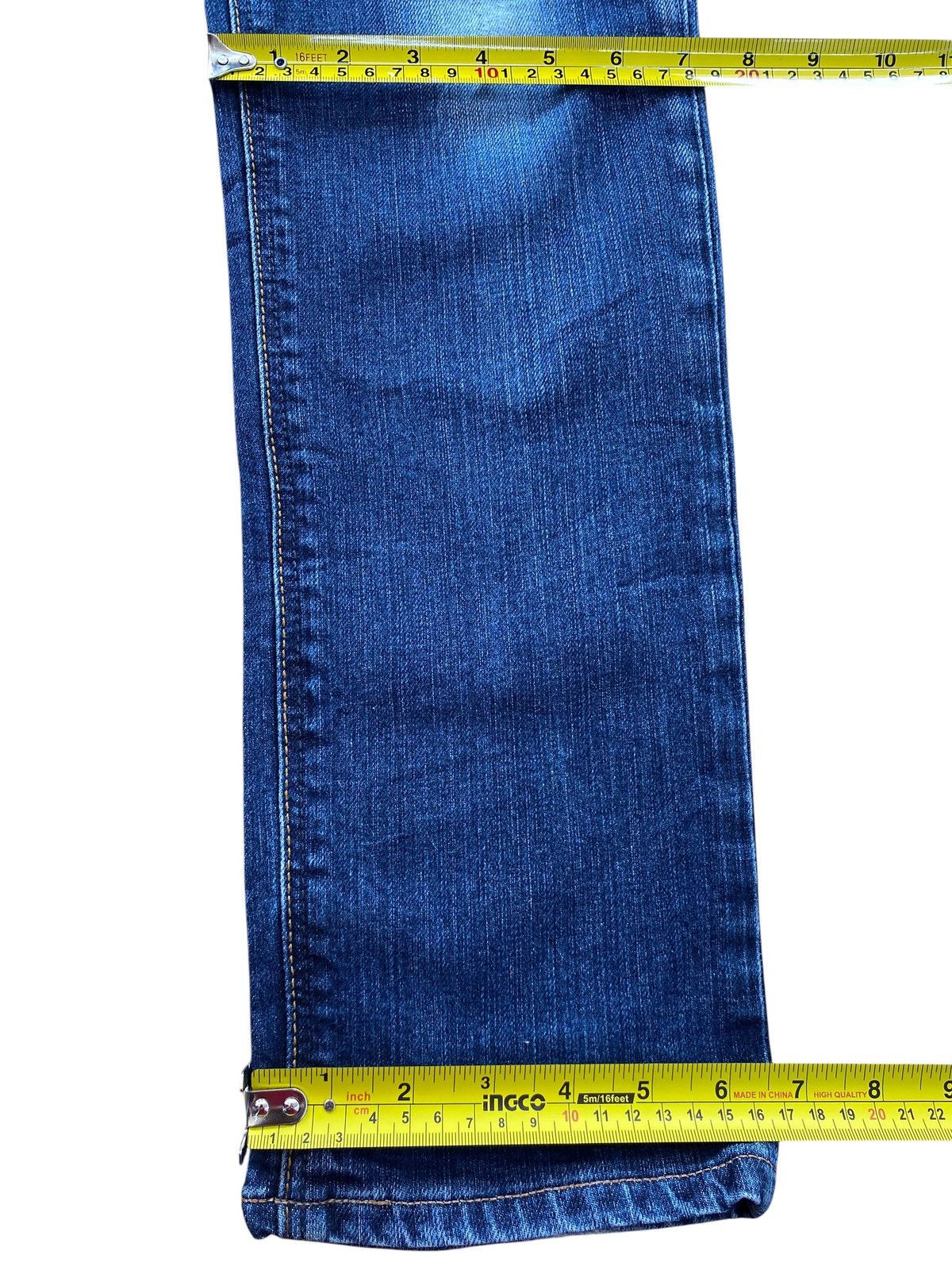 Edwin Edwin 503 Faded Blue Wash Whiskered Skinny Leg Jeans Size US 32 / EU 48 - 9 Thumbnail