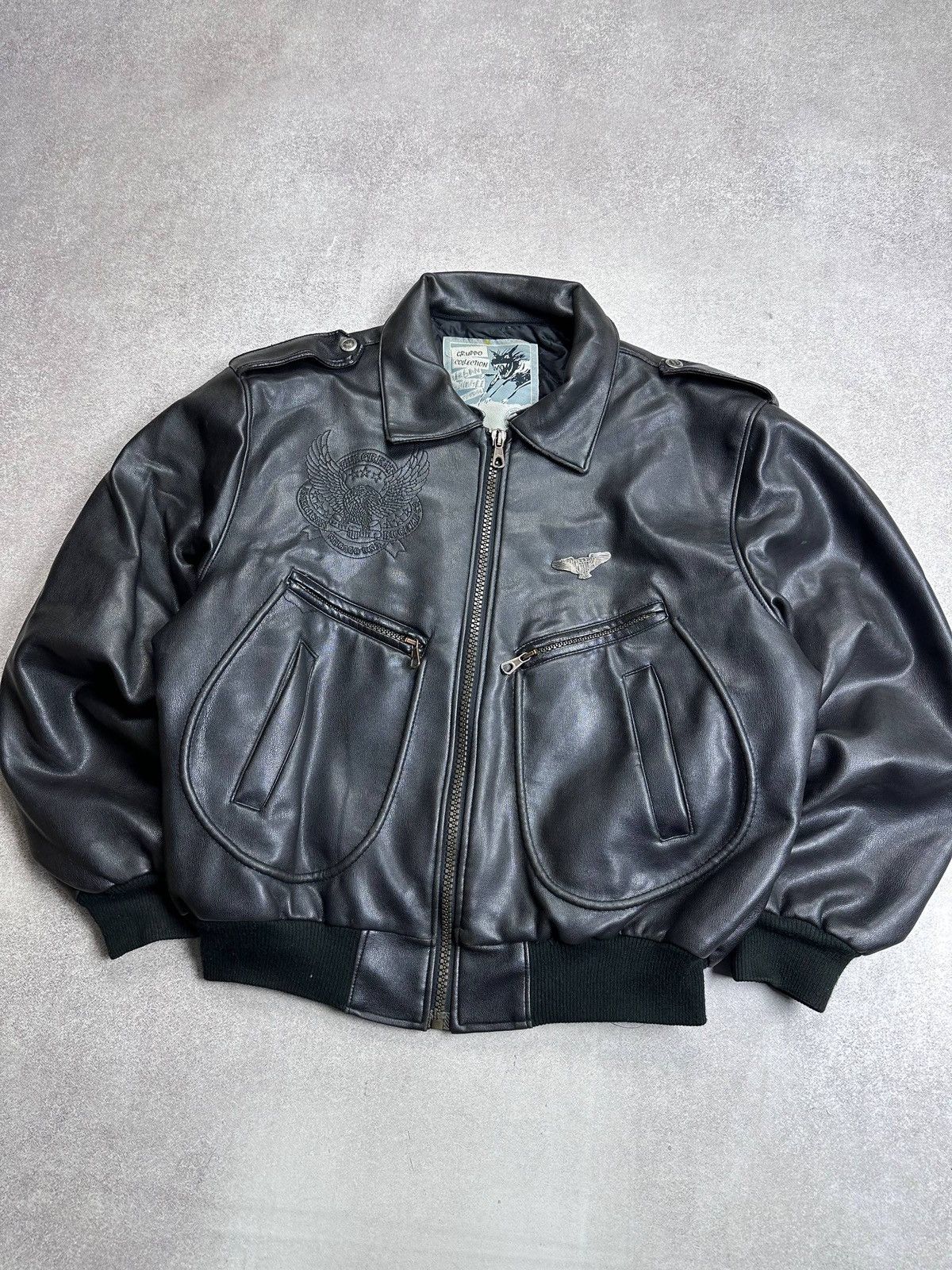 Vintage Vintage Flyiers Avirex Style Made In Italy Bomber Jacket XL Size US XL / EU 56 / 4 - 3 Thumbnail