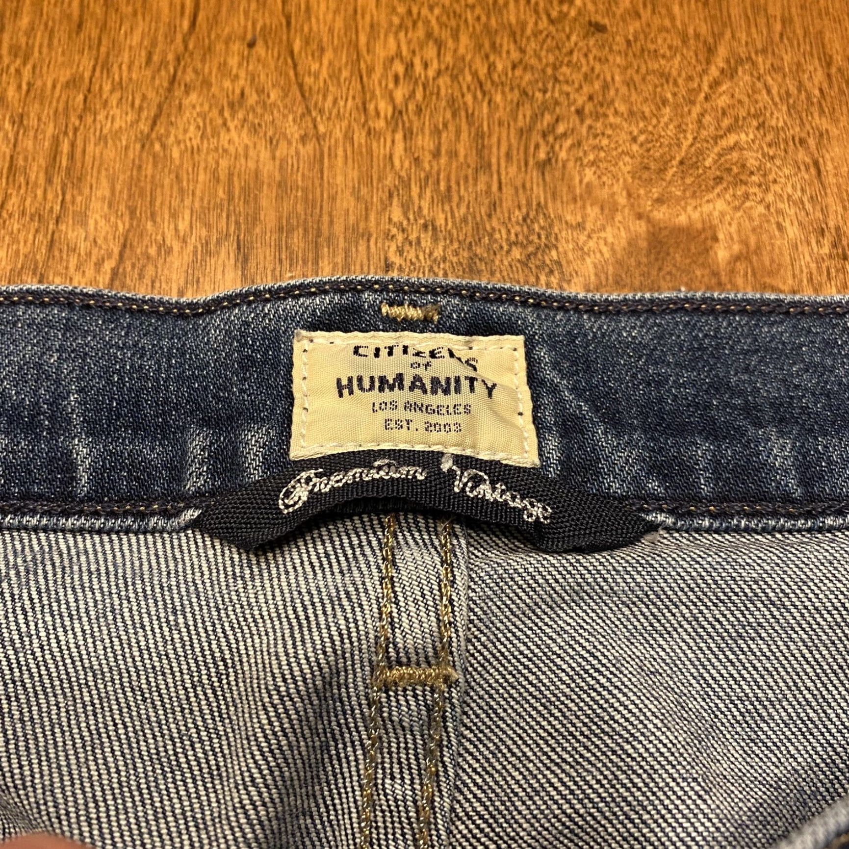 Citizens of Humanity Emerson Slim Boyfriend Womens 27 (31x27) Button Fly Jeans