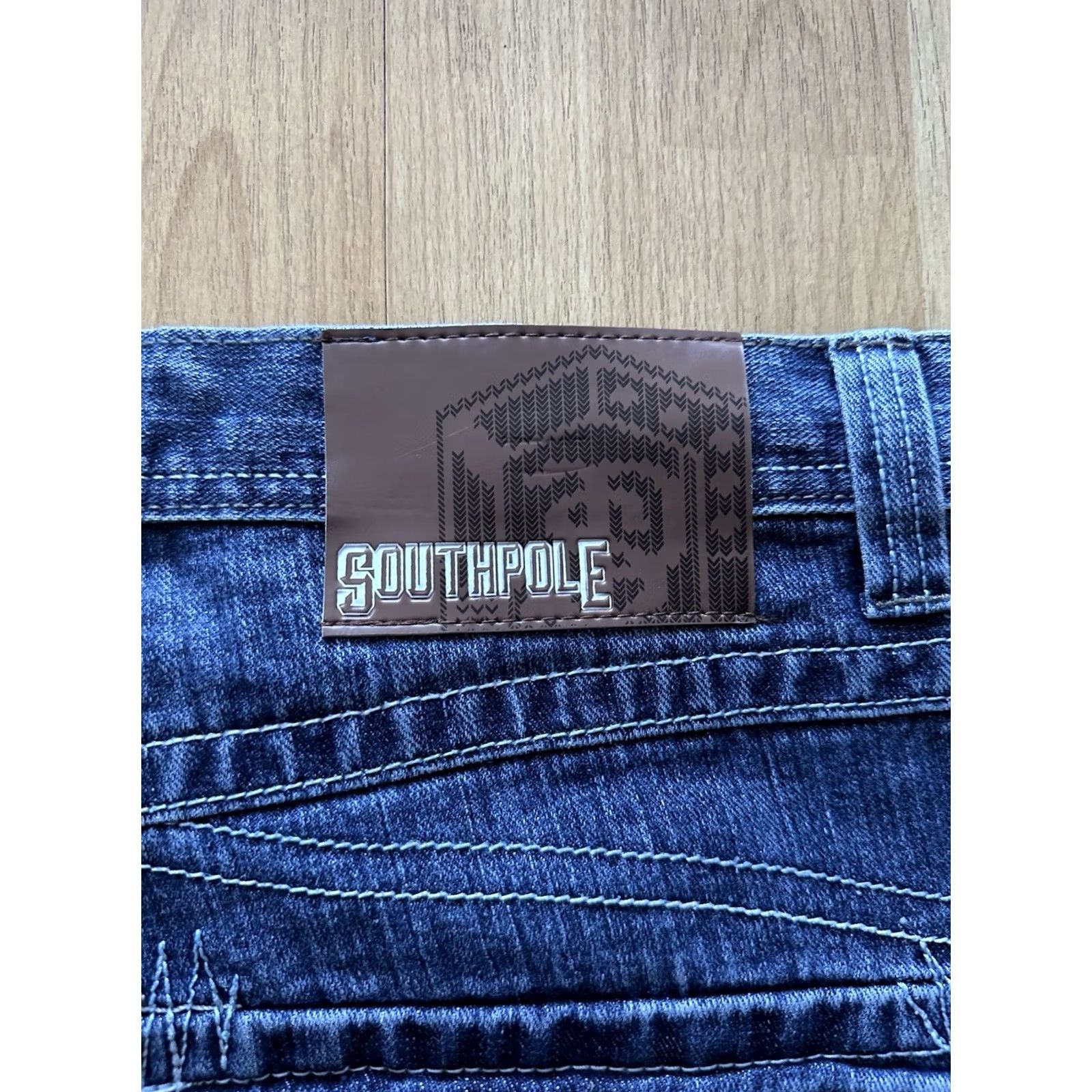 Southpole VINTAGE Southpole Bermuda Shorts Mens 36 Blue Cotton Denim 5-Pocket Relaxed High Rise 90s Hip Hop NWT rare Size US 36 / EU 52 - 2 Thumbnail