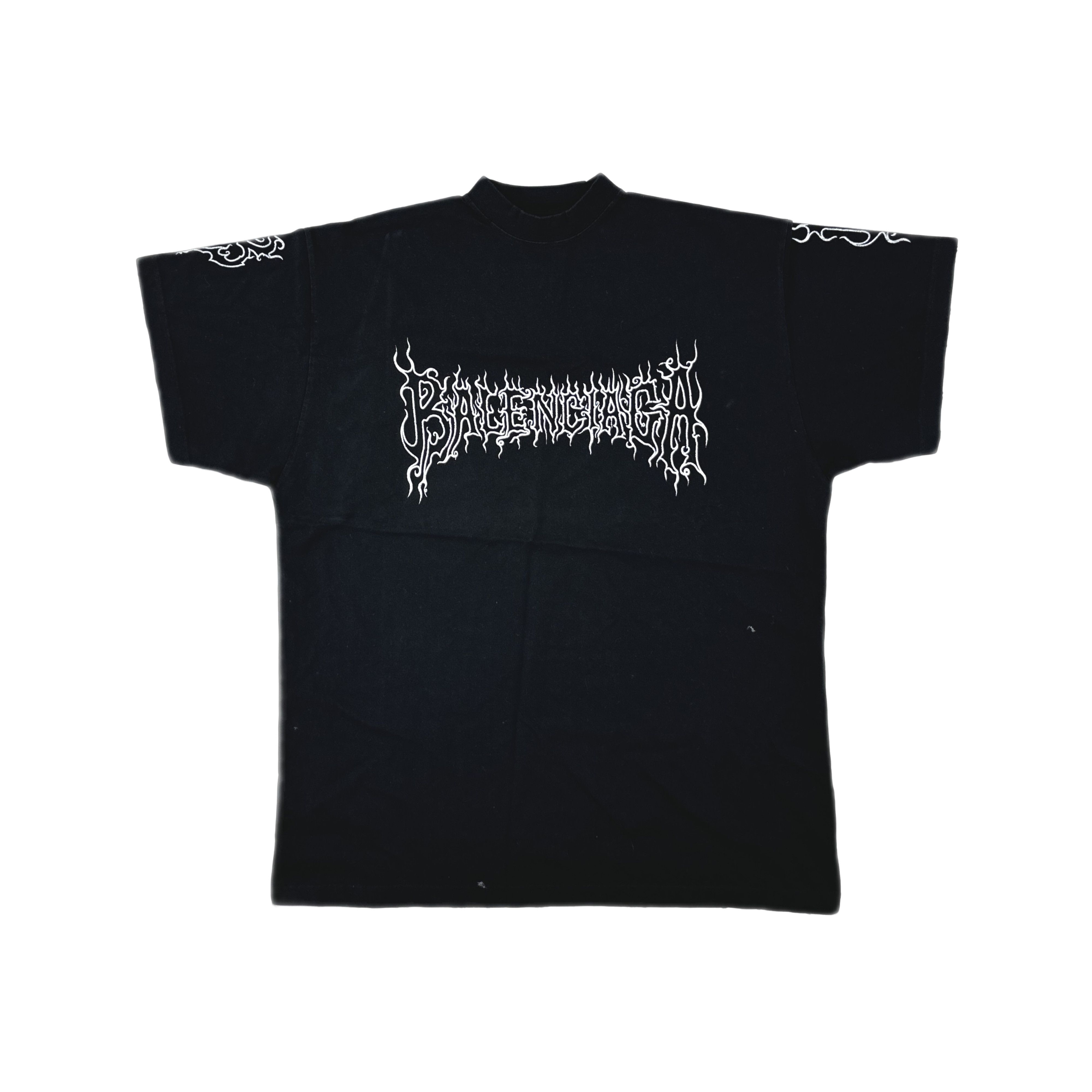 Balenciaga Balenciaga Metal Logo Graphic T-Shirt Size 2 Size US M / EU 48-50 / 2 - 1 Thumbnail