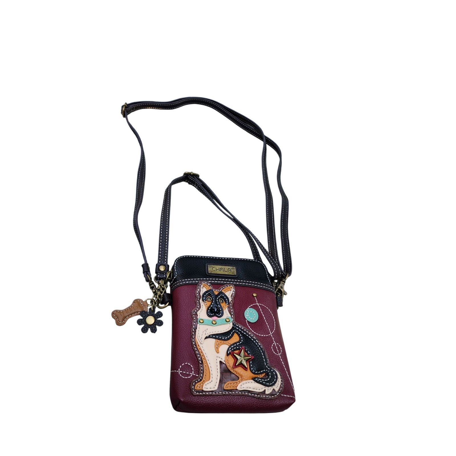 Designer Chala Vegan Leather Doggie Mini Crossbody Cell Phone Bag Size ONE SIZE - 7 Thumbnail