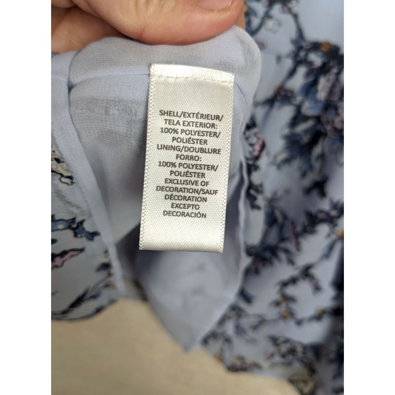 Ann Taylor Ann Taylor LOFT Blouse Shirt Floral Multicolor Long Sleeve Cold Shoulder Size S Womens Regular Fit Season All Seasons 3/4 Sleeve Dressy Casual Size S / US 4 / IT 40 - 4 Thumbnail