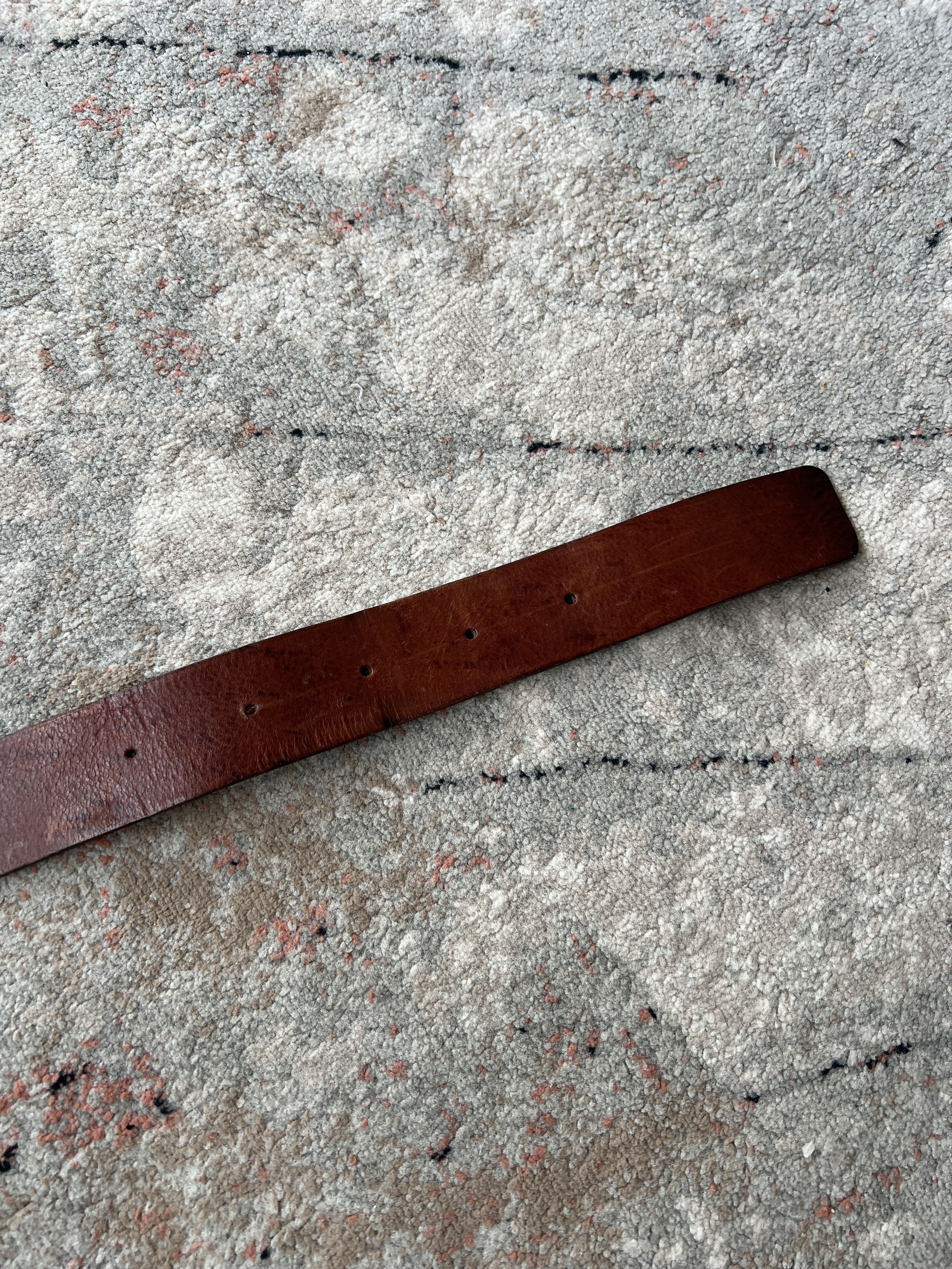 Leather × Vintage Vintage Buffalo Leather Belt Size ONE SIZE - 6 Thumbnail