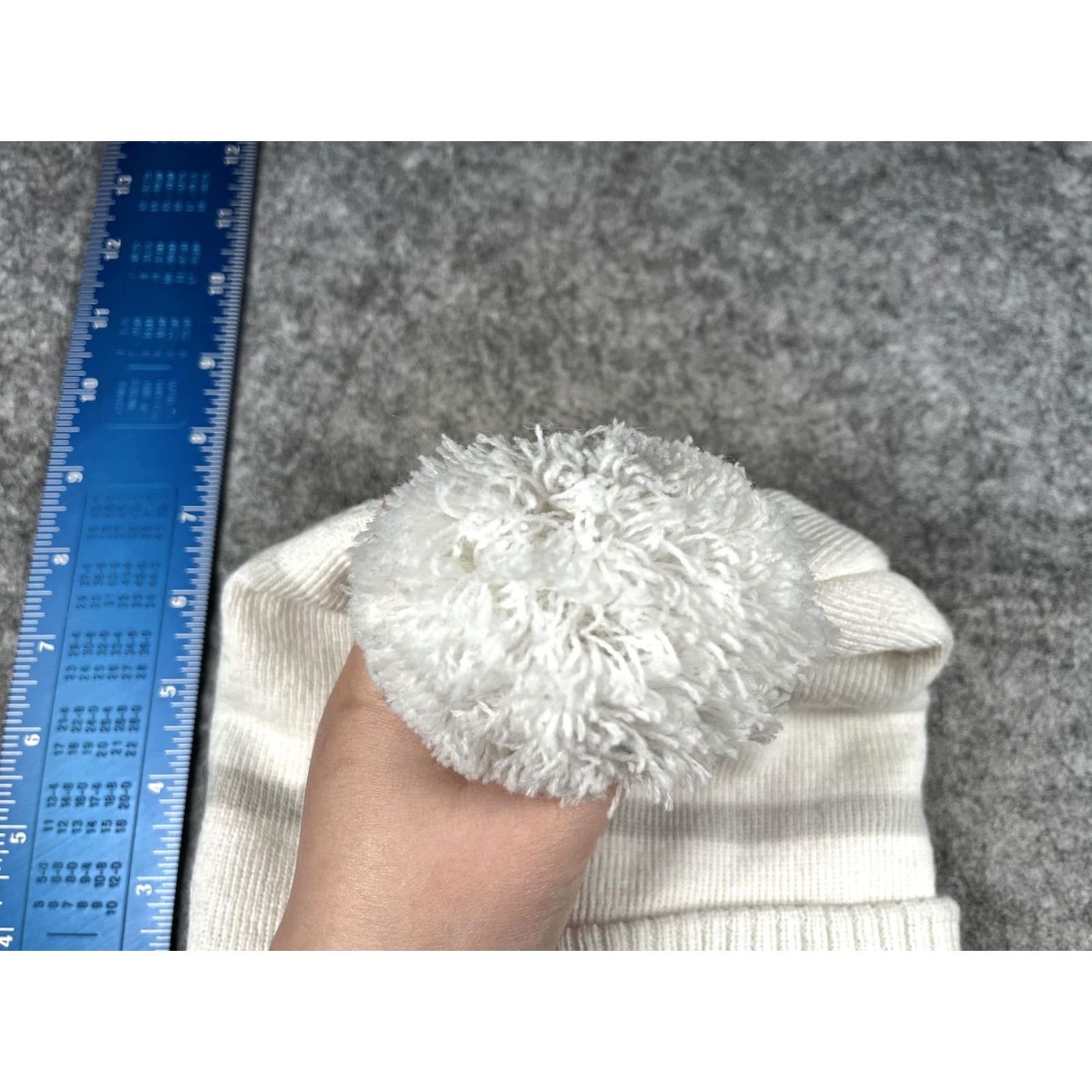 Vintage Jim Beam Hat Beanie Mens One Size White Knit Pom Logo Winter Casual Size ONE SIZE - 4 Thumbnail