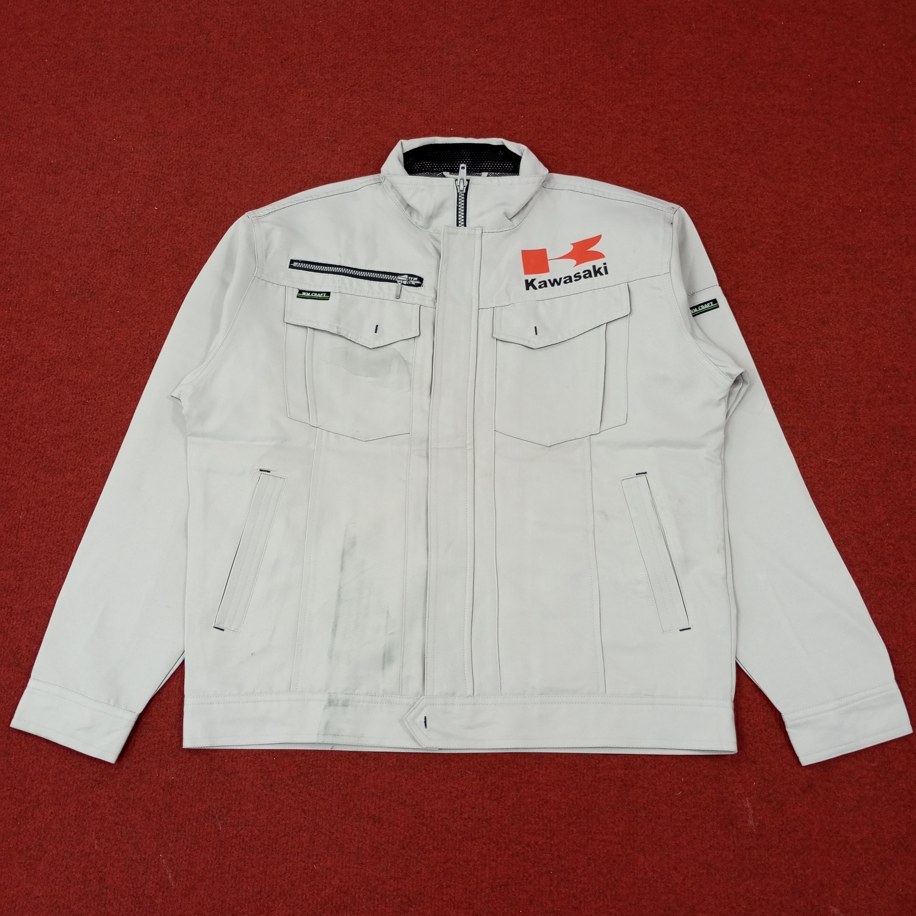 Japanese Brand × Vintage Kawasaki Japanese Motorsports Custom Art Jacket c231n28 Size US M / EU 48-50 / 2 - 3 Thumbnail