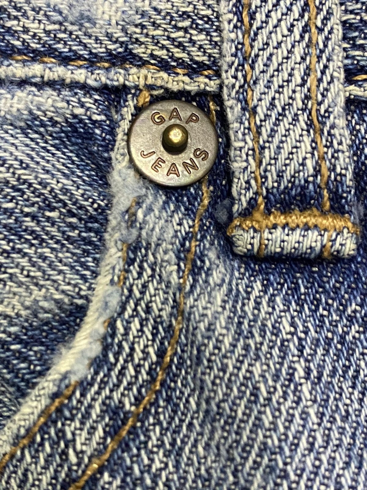 Gap Vintage Gap 1969 Denim Slim Boot Distressed Wide leg Jeans Size US 33 - 12 Thumbnail