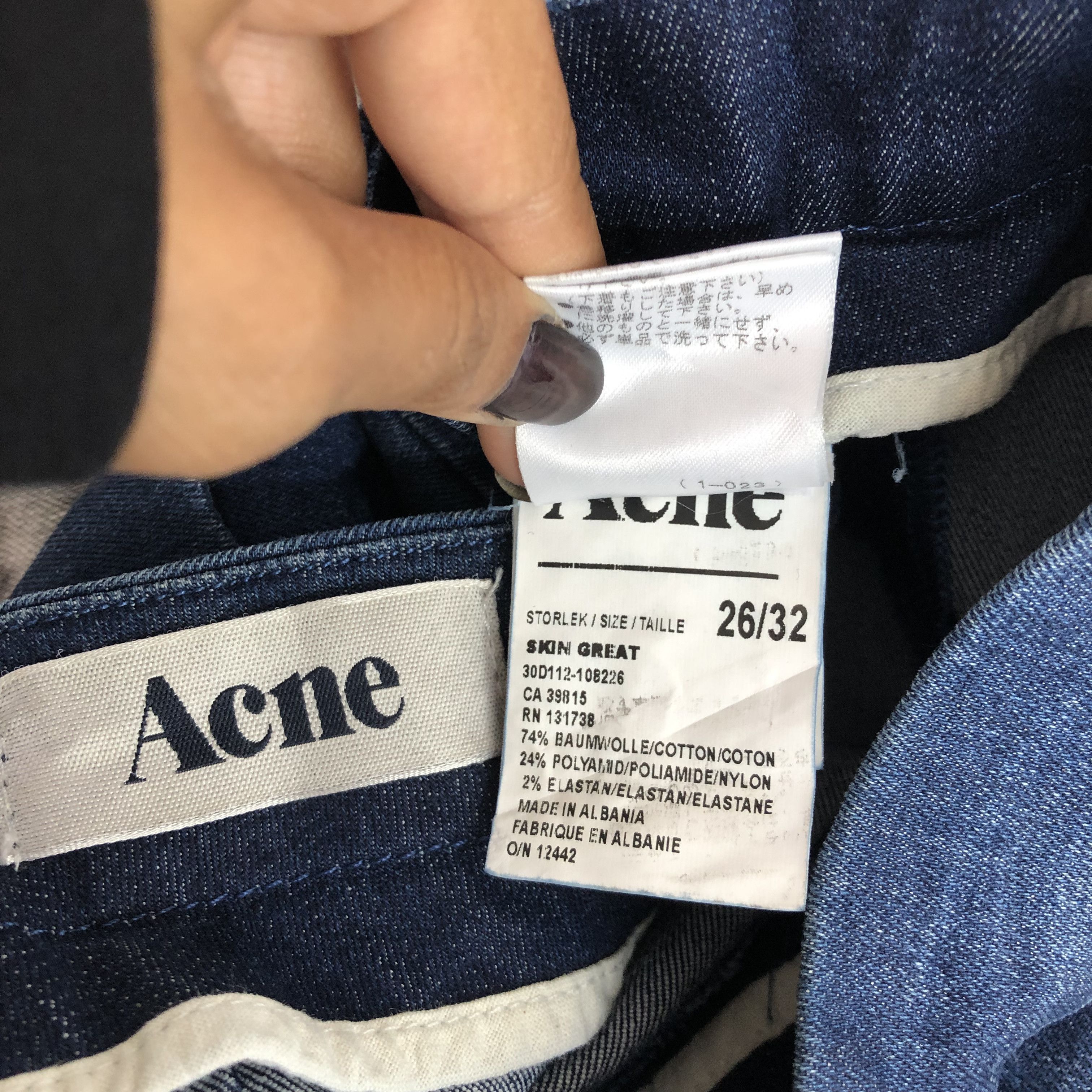 Acne Studios Vintage Y2K Acne Studio Skinny Jeans Acne Denim Pants Size 24" / US 00 / IT 34 - 7 Thumbnail