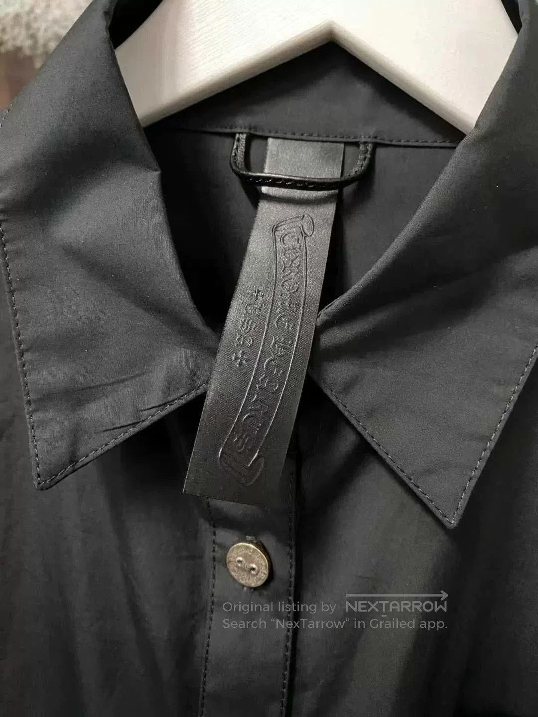 Chrome Hearts chrome hearts black embroidered long shirt. Size US S / EU 44-46 / 1 - 5 Thumbnail