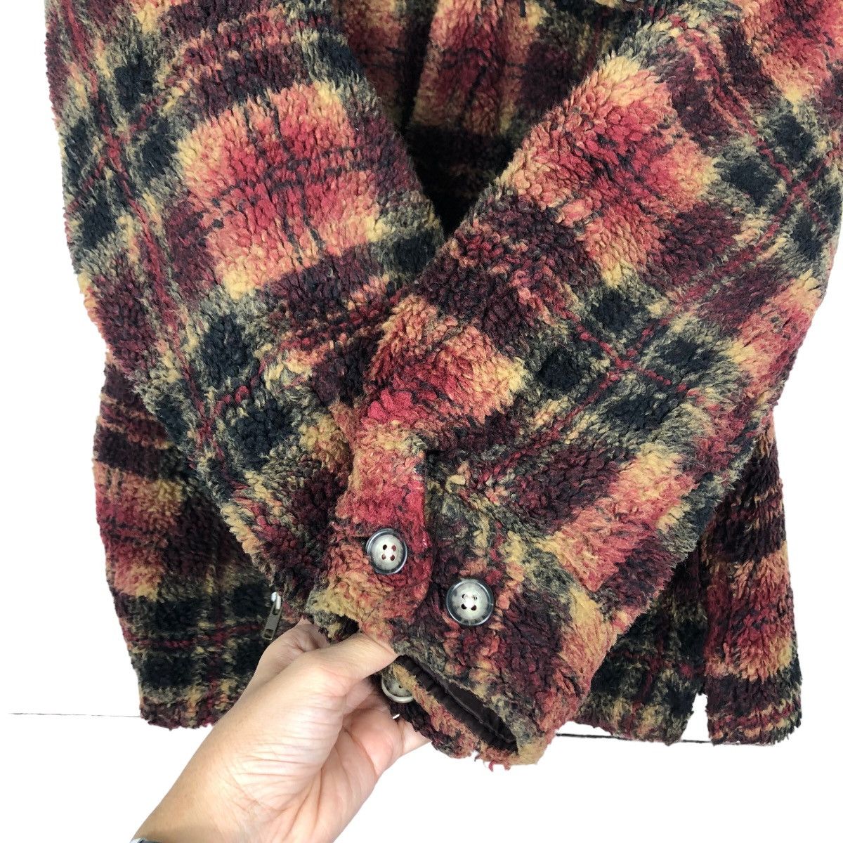 Japanese Brand 🔥90’s Vintage Fleece Jacket Mavi & Sons Tartan Design Size US M / EU 48-50 / 2 - 11 Thumbnail