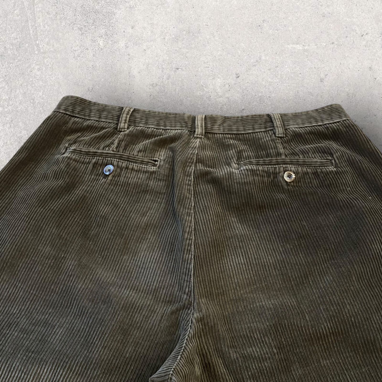 Vintage Vintage Corduroy Pants Wide Leg Baggy Fit Pleated Earth Tone Size US 34 / EU 50 - 4 Thumbnail