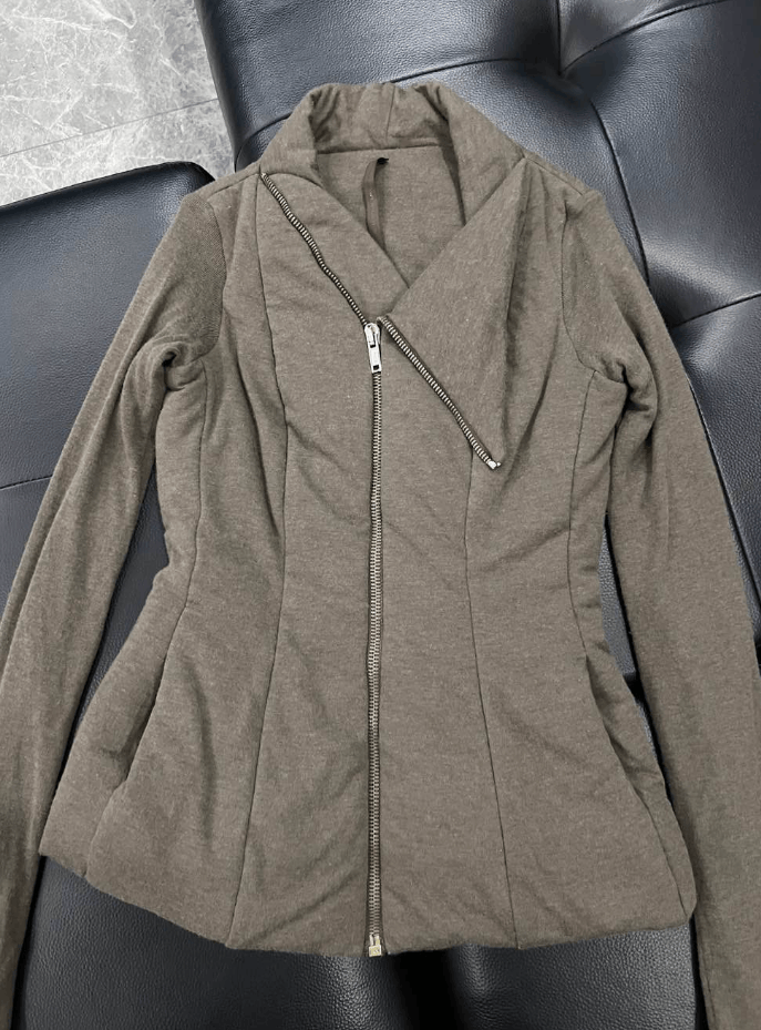 Rick Owens Rick Owens Solid Color Zipper Cotton Jacket Size US XXS / EU 40 - 7 Thumbnail