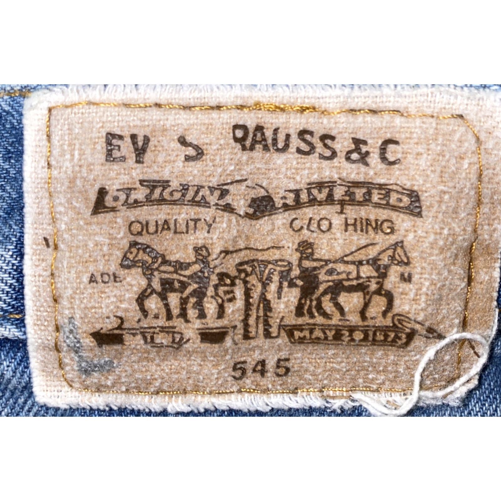 Levi's Levi's 545 Jeans Mens Blue Zip Fly Denim Regular 37x26 Denim Jeans Mens Regular Size 37 Blue Levi's 545 VTG? Size US 37 - 5 Thumbnail