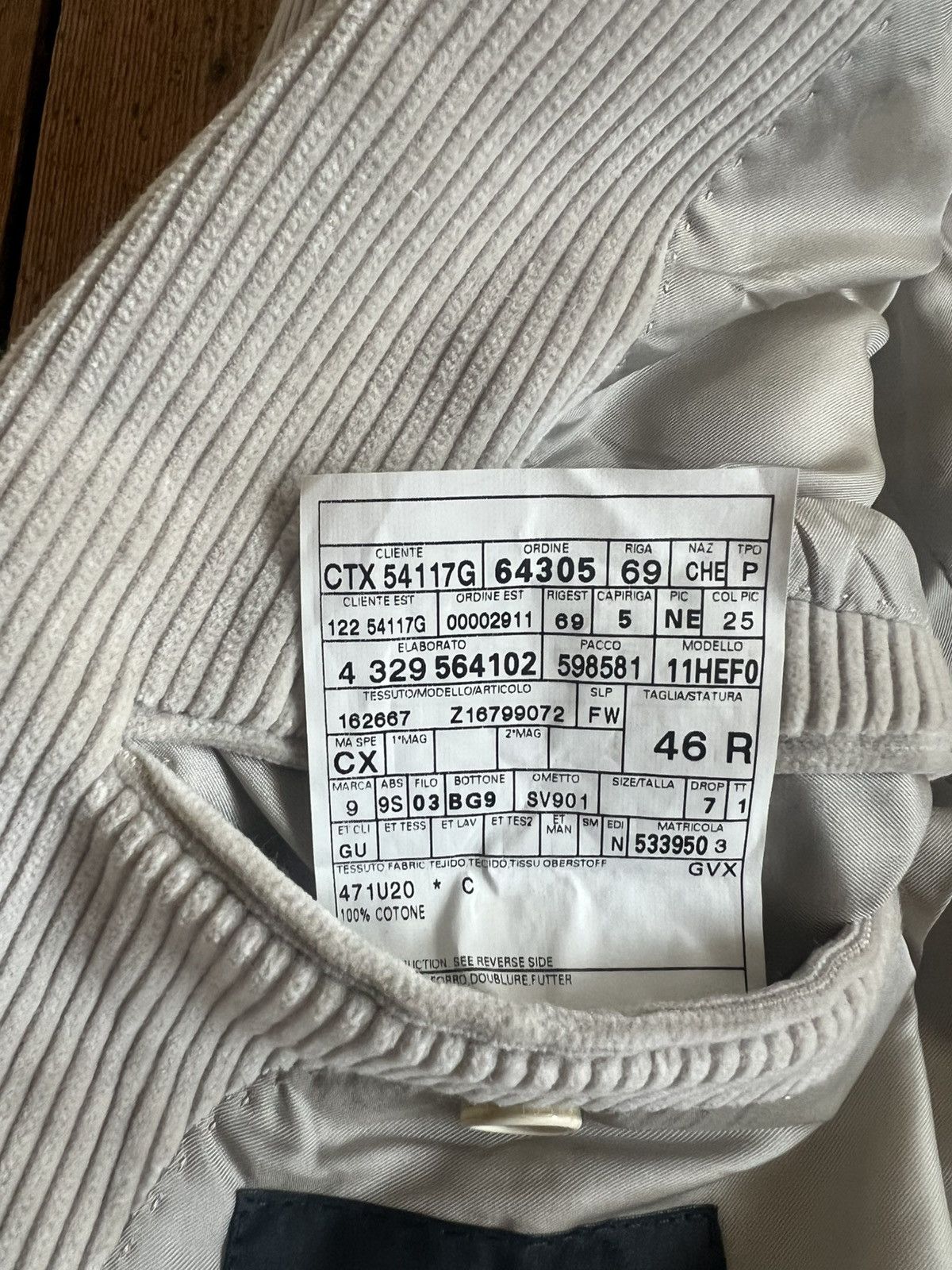 Gucci 90s Corduroy Blazer Size 46R - 4 Thumbnail