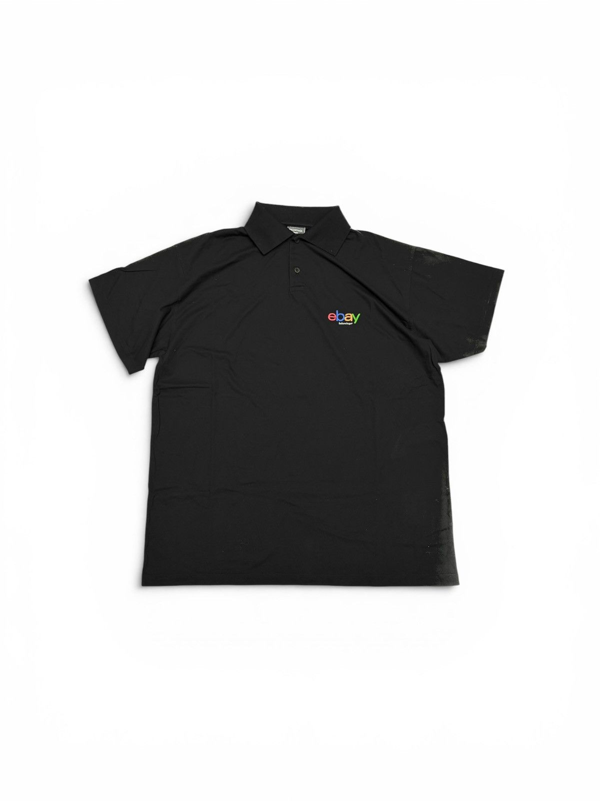 Balenciaga × eBay Balenciaga x Ebay Polo Tee Shirt Black Size US L / EU 52-54 / 3 - 1 Thumbnail