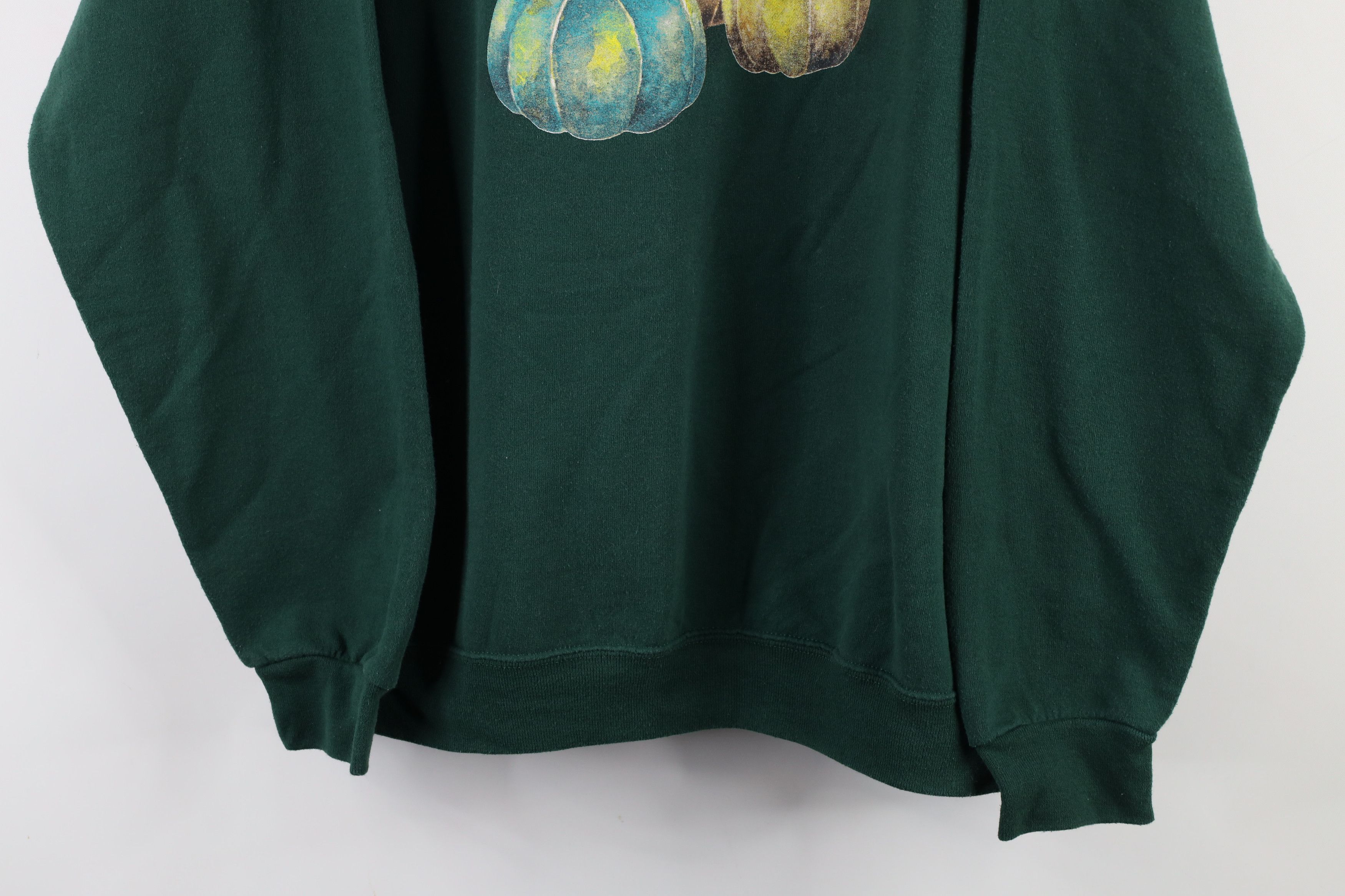 Vintage Vintage 90s Streetwear Pumpkins Crewneck Sweatshirt Green Size L / US 10 / IT 46 - 3 Thumbnail