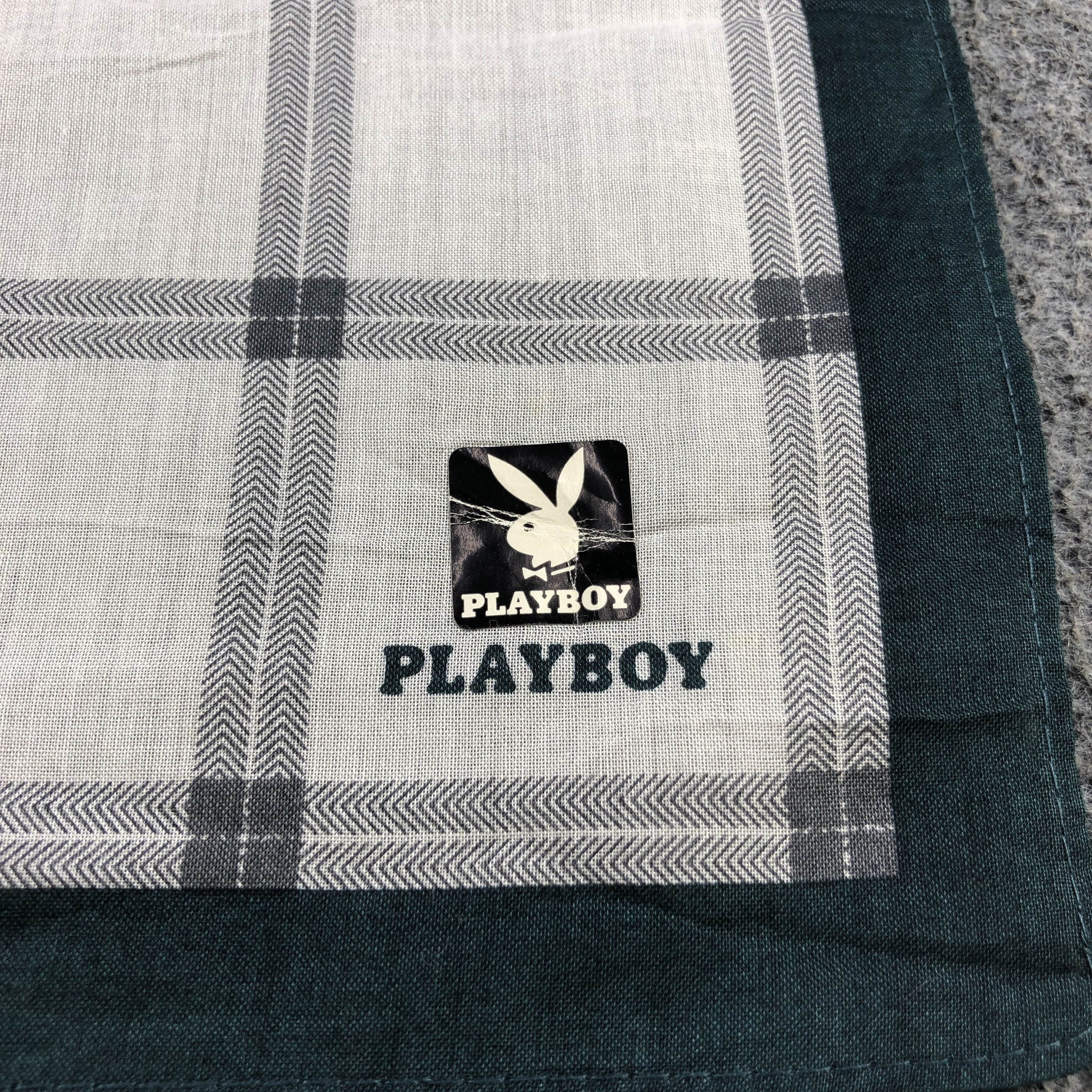 Playboy × Vintage Playboy Handkerchief Neckerchief Bandana H2364 Size ONE SIZE - 4 Thumbnail
