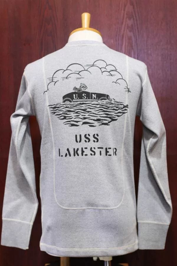 Freewheelers thick long sleeve tee with USN print Size US M / EU 48-50 / 2 - 1 Thumbnail