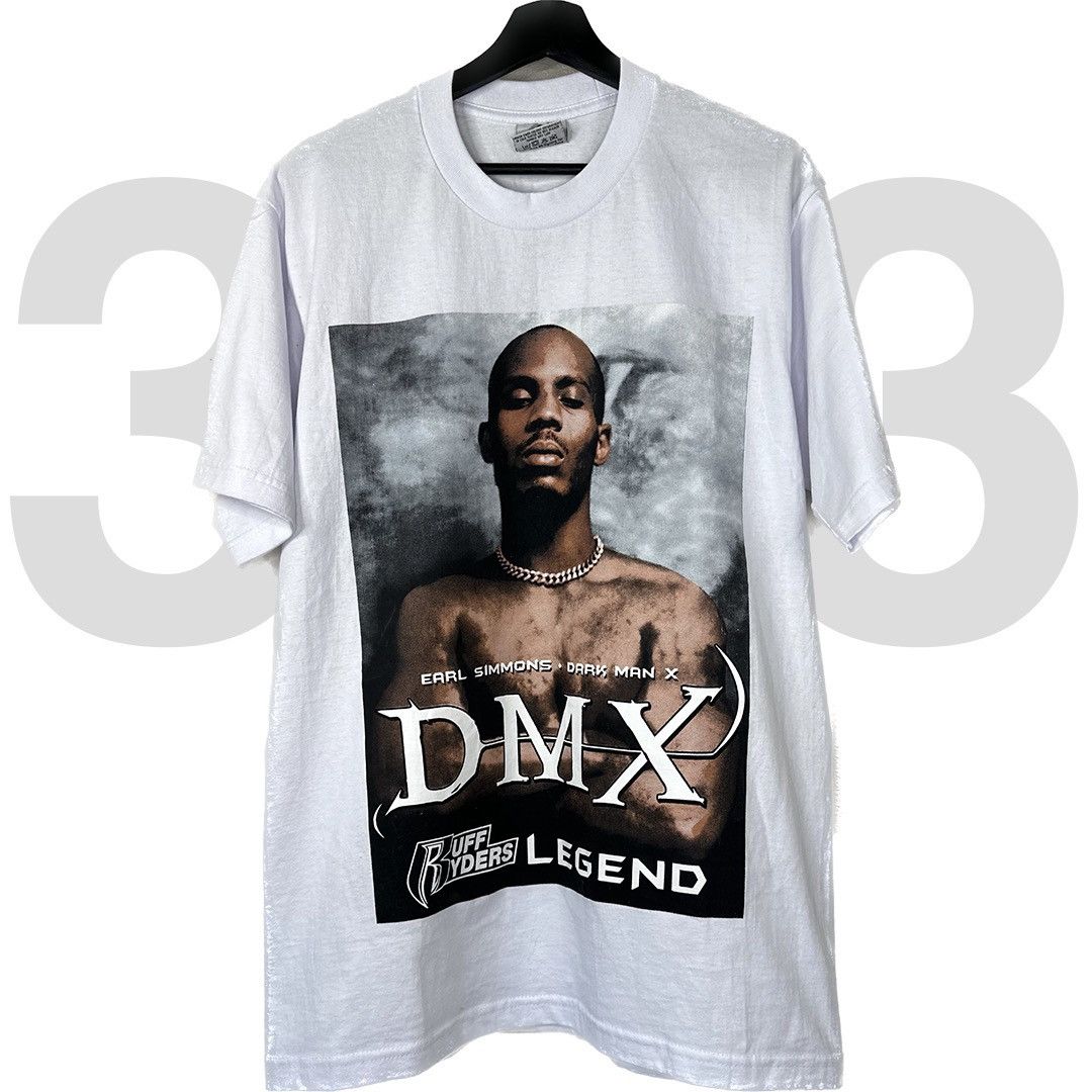 👕 T-shirt Vintage Fox Racing – Années 90 / Y2K – DMX Moto Ruff Ryders – Taille M – Noir