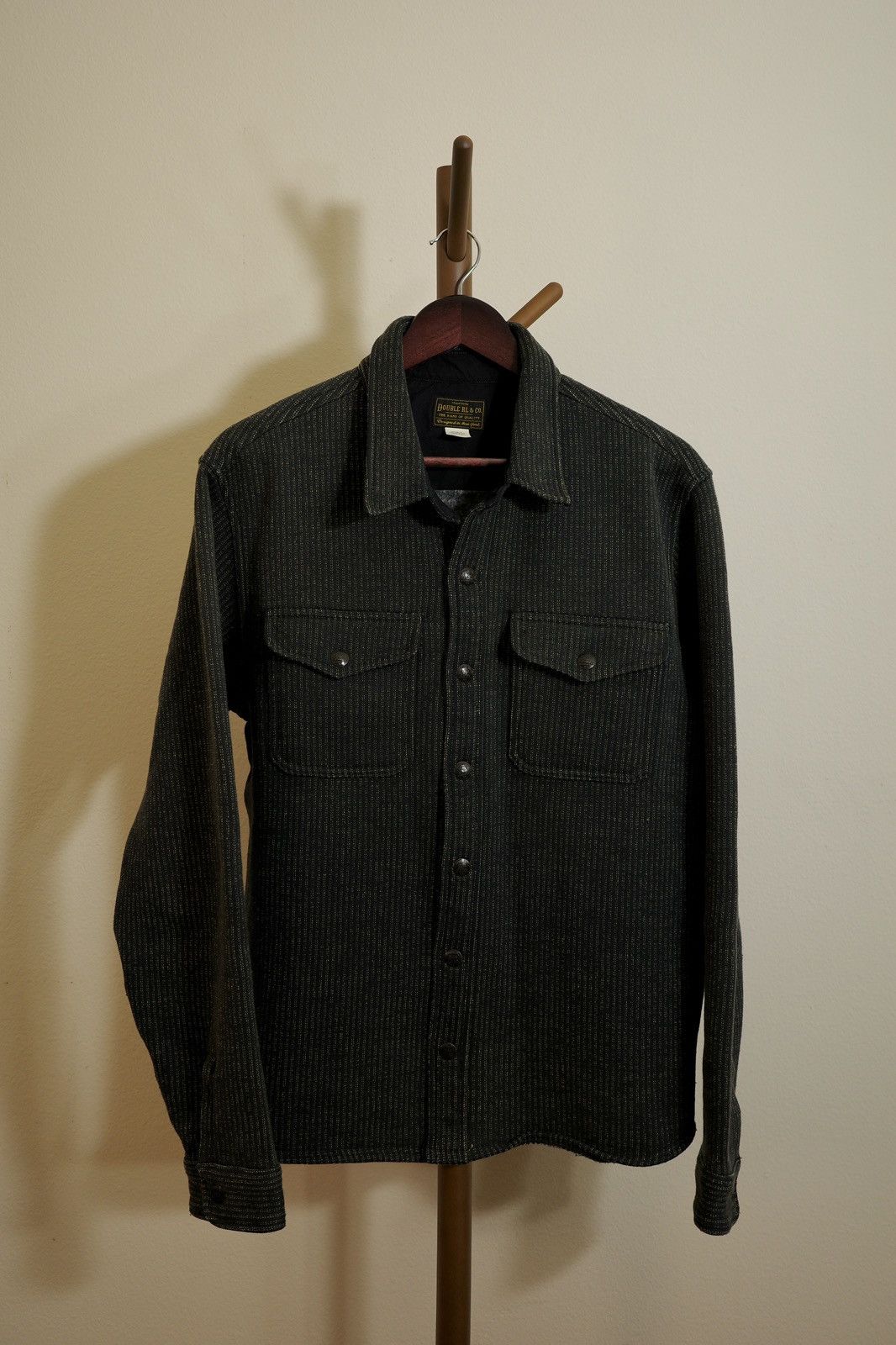 RRL Ralph Lauren RRL Men's Fleece Jacquard Workshirt Size US L / EU 52-54 / 3 - 2 Thumbnail