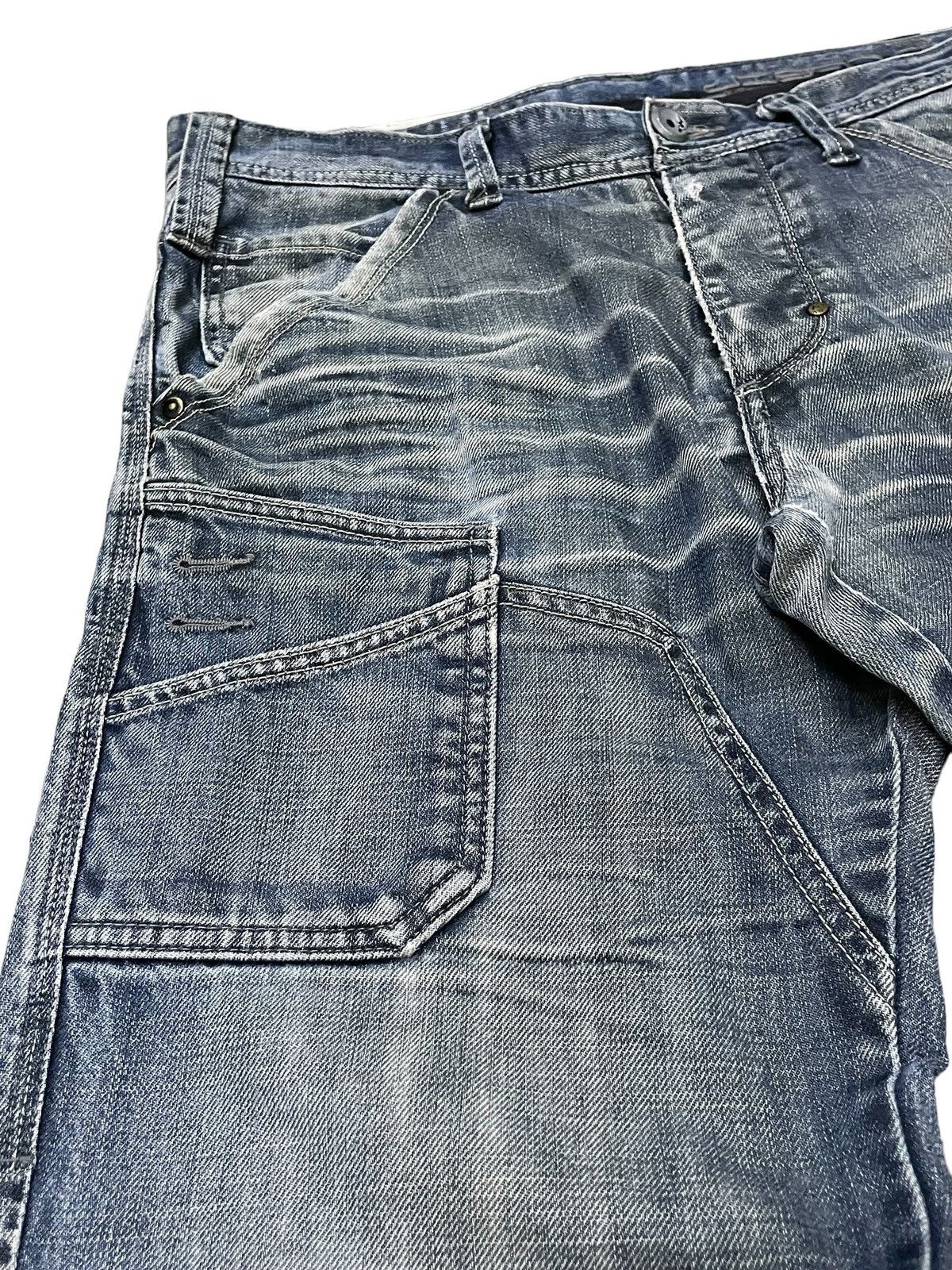 Hysteric Glamour × JNCO × Jack & Jones Vintage Jack & Jones Double Knee Baggy Loose Jeans Size US 34 / EU 50 - 11 Thumbnail