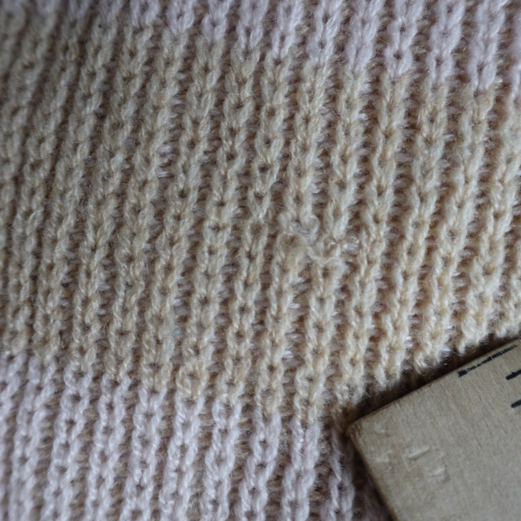 Theory Theory Womens Sweater S Beige Striped 100% Cashmere Pullover Knit Casual Winter Womens Size S / US 4 / IT 40 - 6 Thumbnail