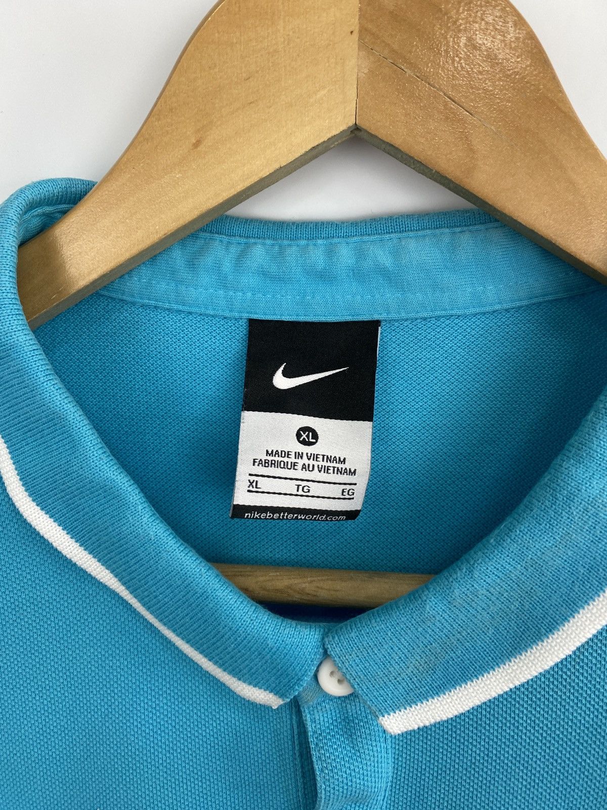 Nike 🏴󠁧󠁢󠁥󠁮󠁧󠁿 Vtg Y2K Nike Manchester City Football Soccer Polo T-Shirt Size US L / EU 52-54 / 3 - 5 Thumbnail