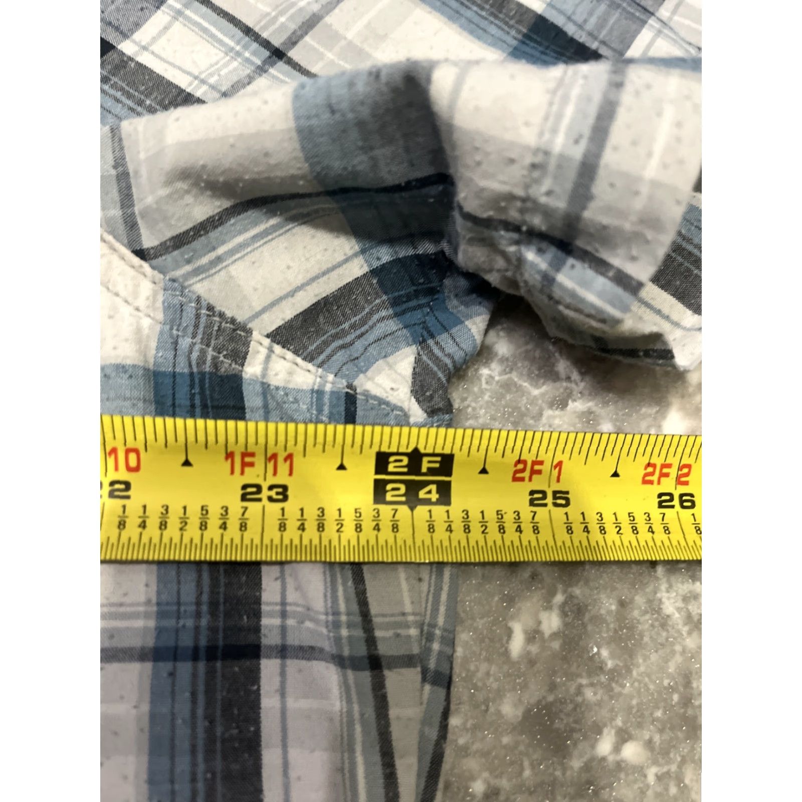 Vintage KUHL Styk Shirt Mens XL Blue Plaid Button Up Tapered Fit Short Sleeve Clothing Size US XL / EU 56 / 4 - 5 Thumbnail