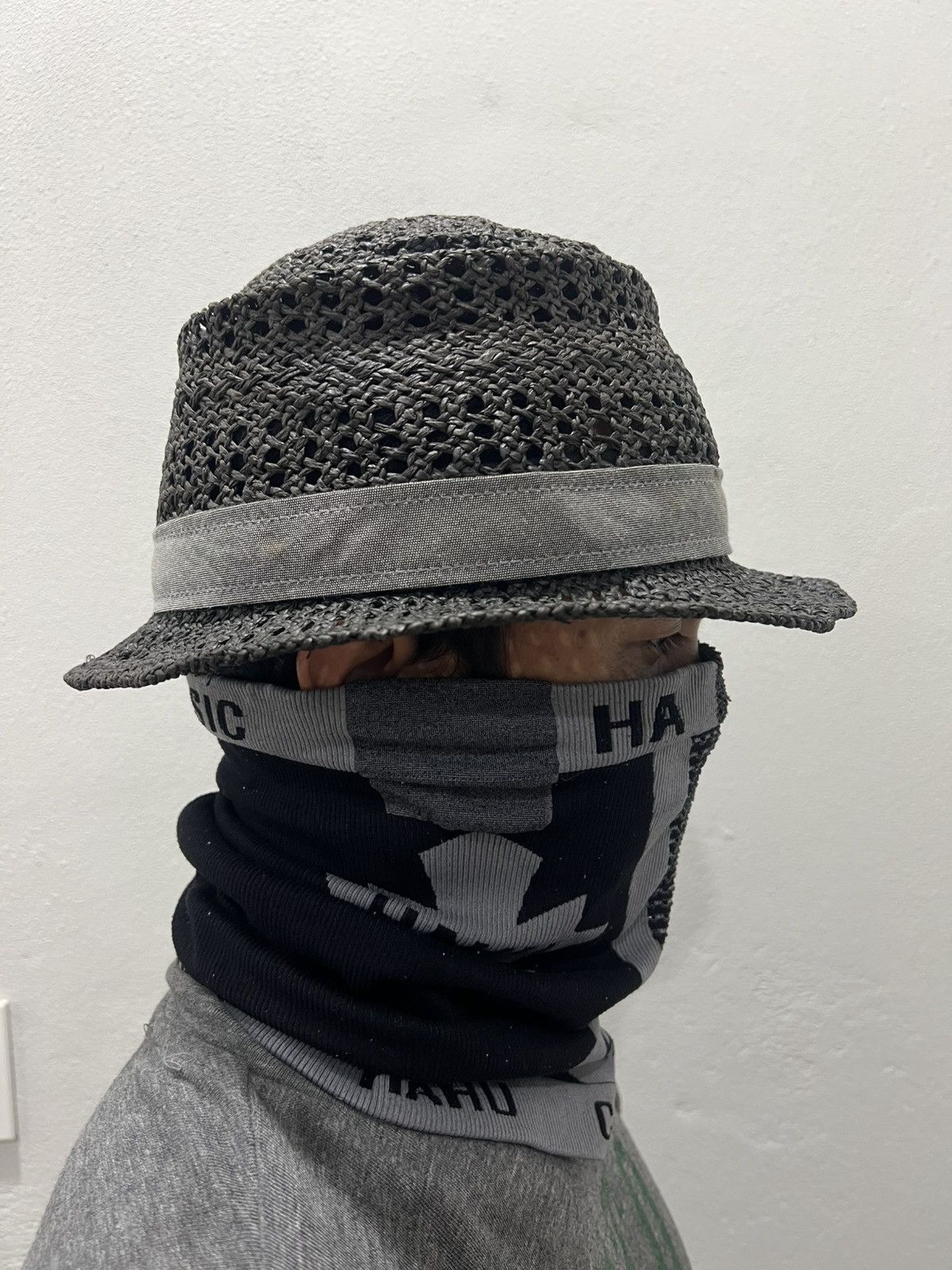 Stussy Stüssy "Rat Patrol" Skate Tough Paper Straw Fedora Size 36 - 2 Thumbnail