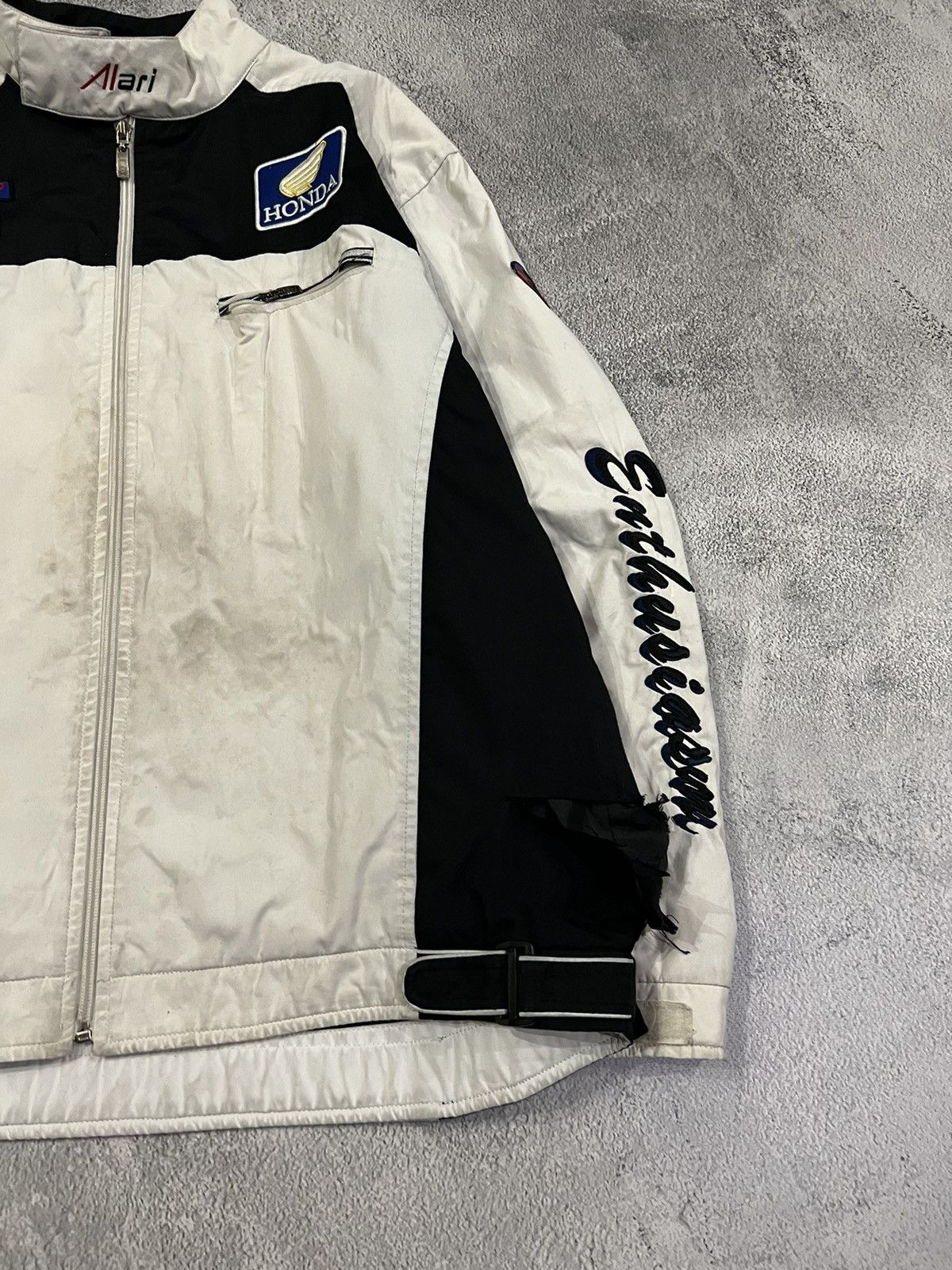 Honda × Vintage Vintage Y2k Honda Racing Faded Thrashed Nylon Jacket 90’s Size US M / EU 48-50 / 2 - 9 Thumbnail