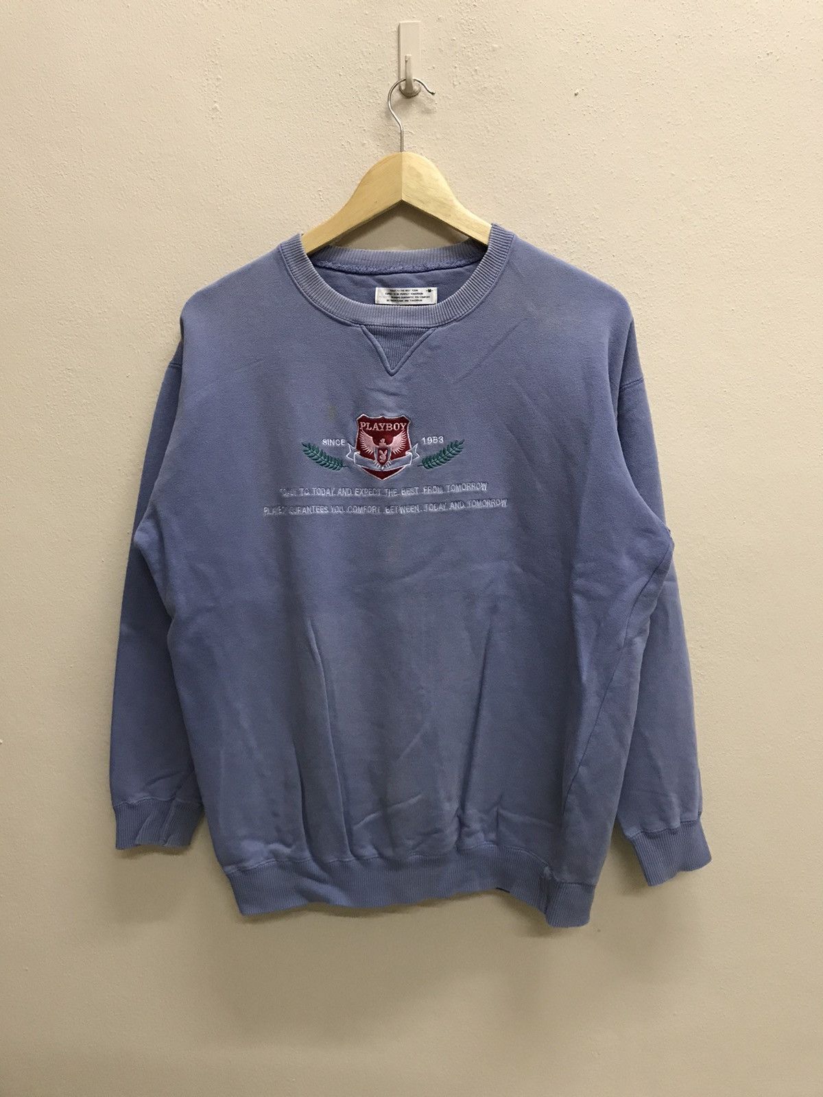 Playboy × Vintage VINTAGE 90s PLAYBOY WRITING LABEL CREWNECK SWEATSHIRT Size US M / EU 48-50 / 2 - 3 Thumbnail