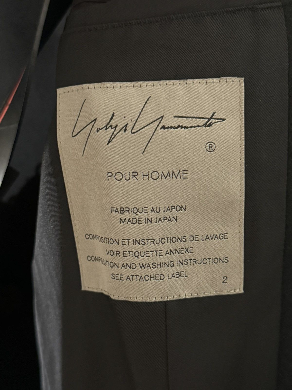 Yohji Yamamoto Yohji Yamamoto Pour Homme FW21 Wool Coat Size US M / EU 48-50 / 2 - 6 Thumbnail