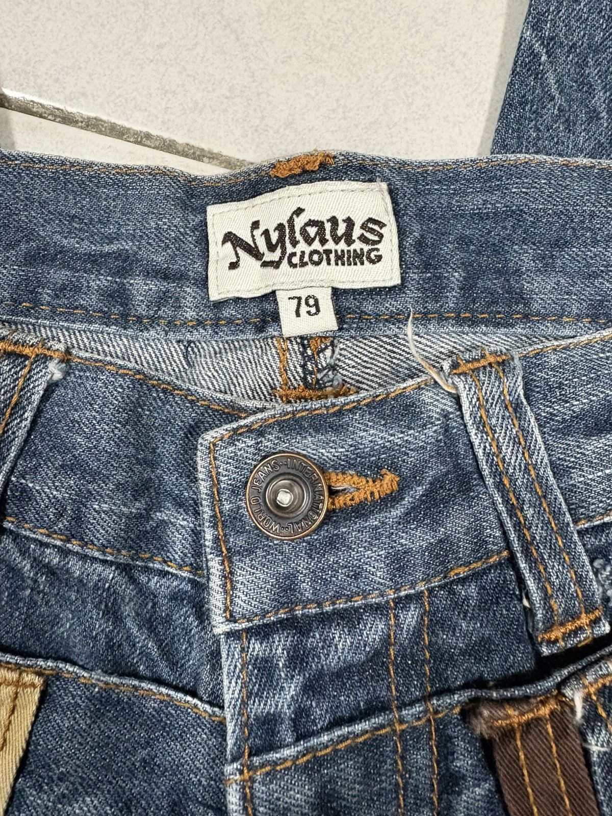 Japanese Brand Japanese International World Streetwear Double Waist Denim Size US 30 / EU 46 - 17 Thumbnail