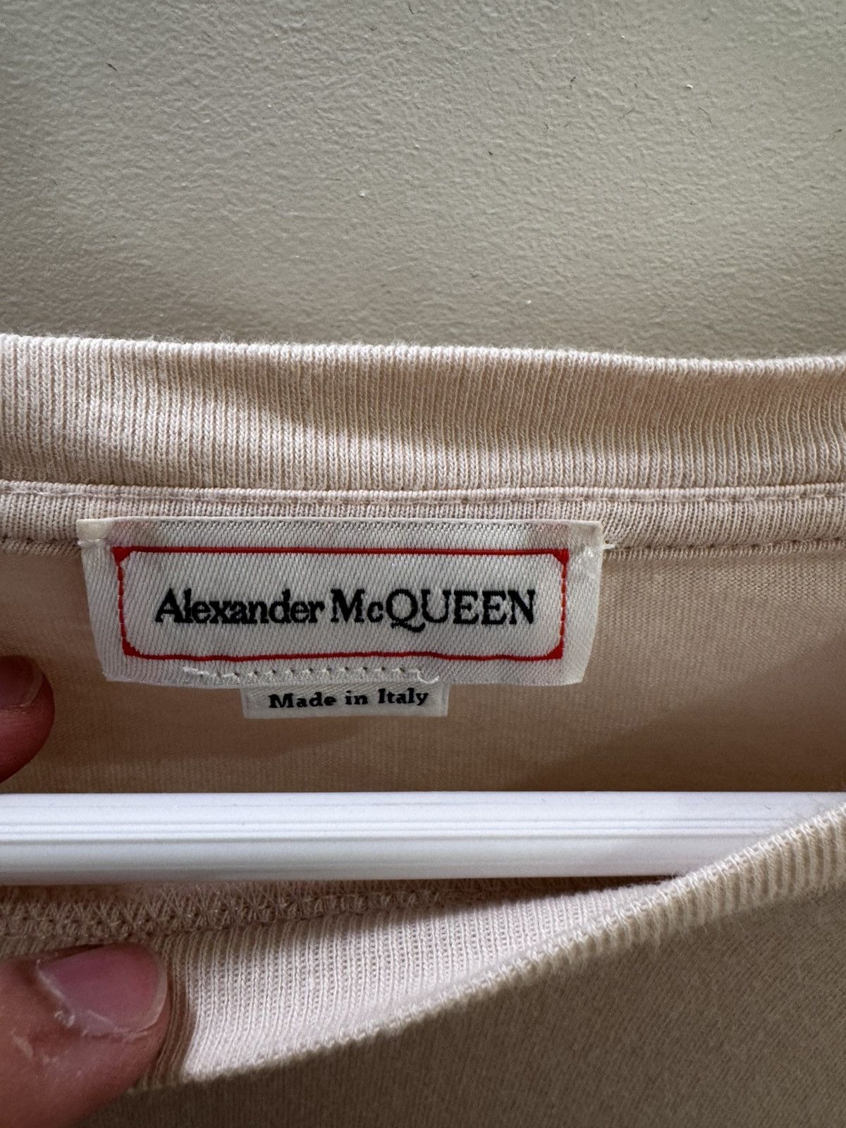 Alexander McQueen Light Pink McQueen Tee Shirt Size US L / EU 52-54 / 3 - 3 Thumbnail