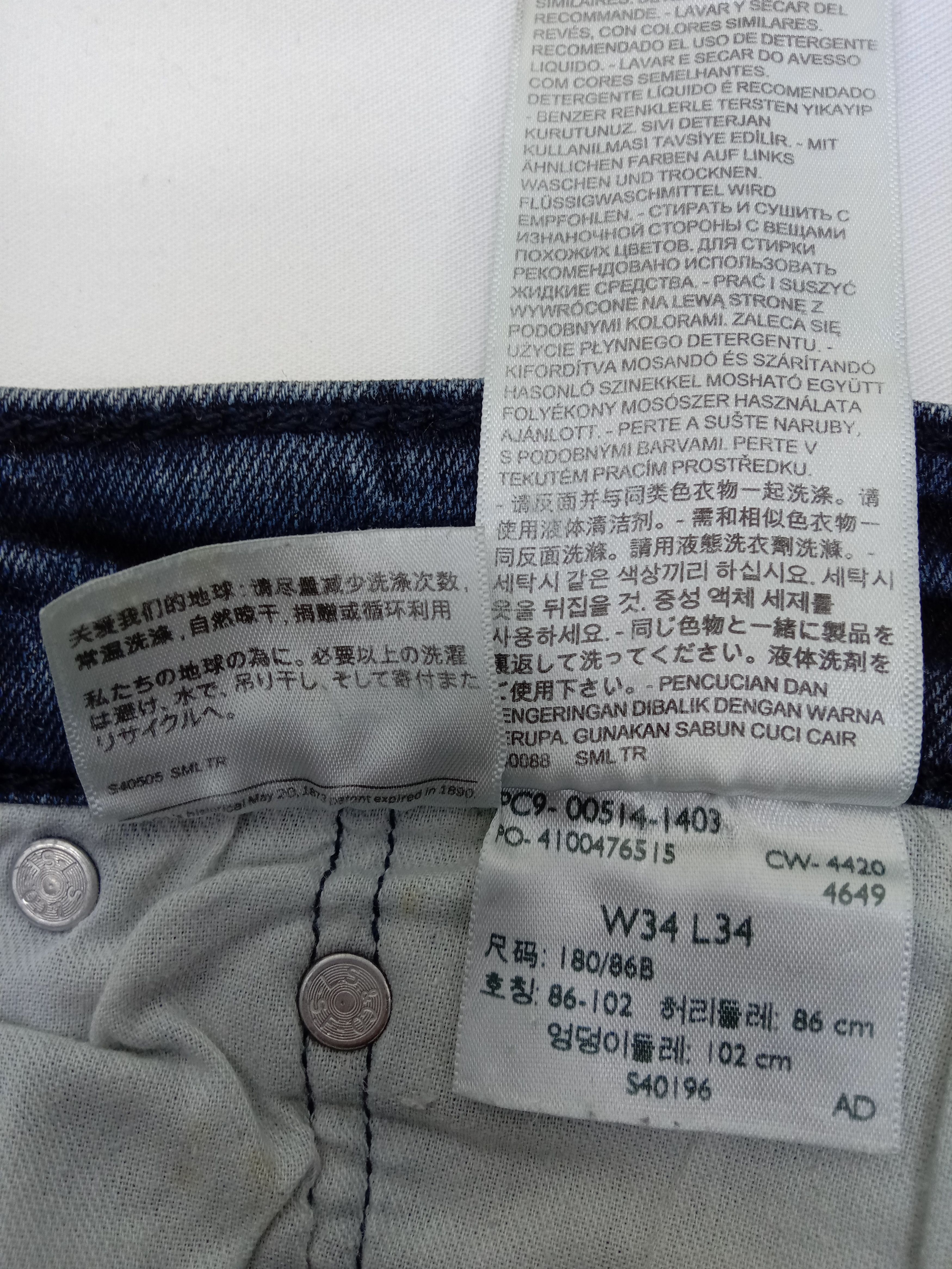 Levi's Vintage Levi's 514 Jeans Slim Straight Distressed Denim Size US 34 / EU 50 - 12 Thumbnail