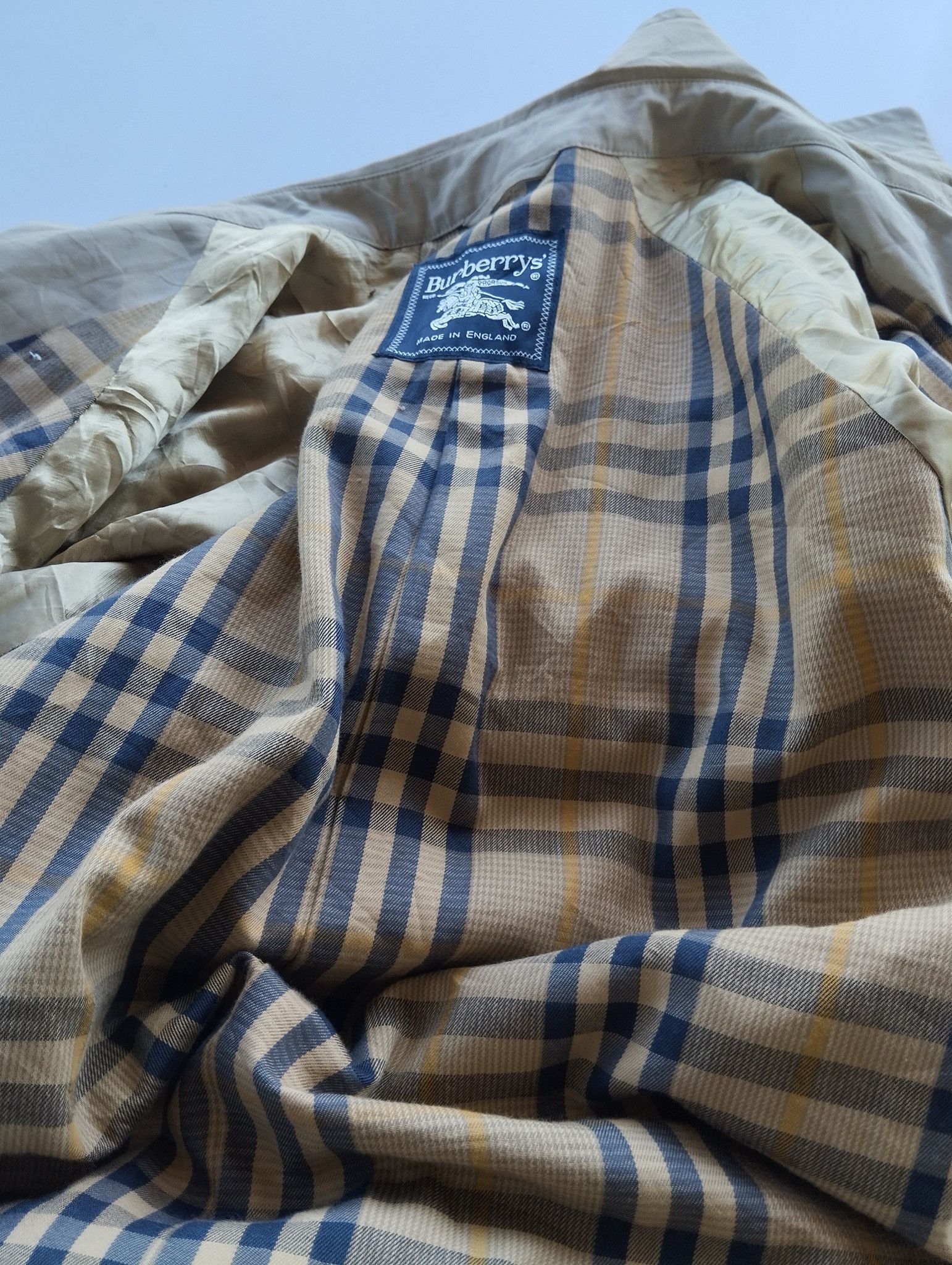 Burberry Burberry Classic Trench Coat Beige with Check Collar XXL Size US M / EU 48-50 / 2 - 4 Thumbnail