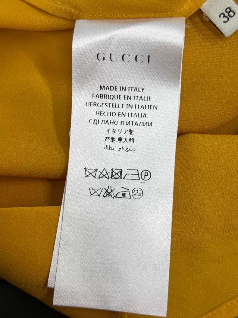 Gucci Gucci Yellow and red silk shirt Size XS / US 0-2 / IT 36-38 - 5 Thumbnail