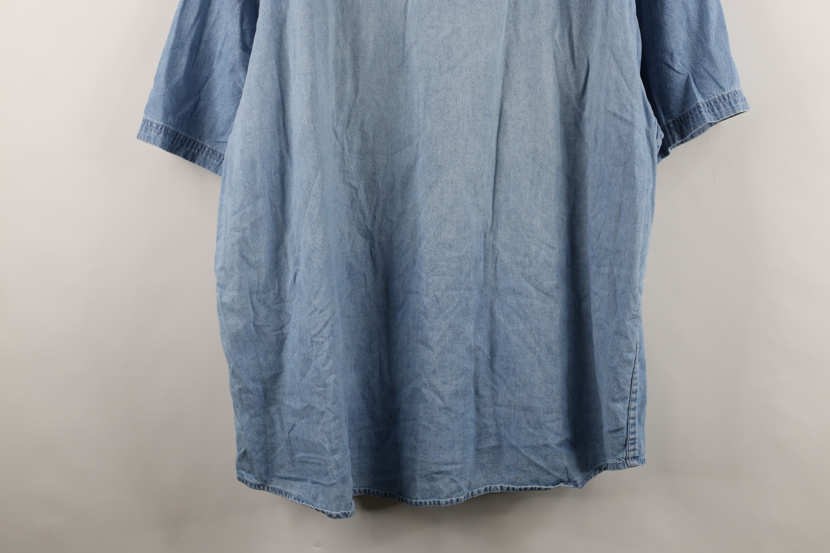 Vintage Vintage Y2K American Festival Denim Jean Button Down Shirt Size US XXL / EU 58 / 5 - 15 Thumbnail
