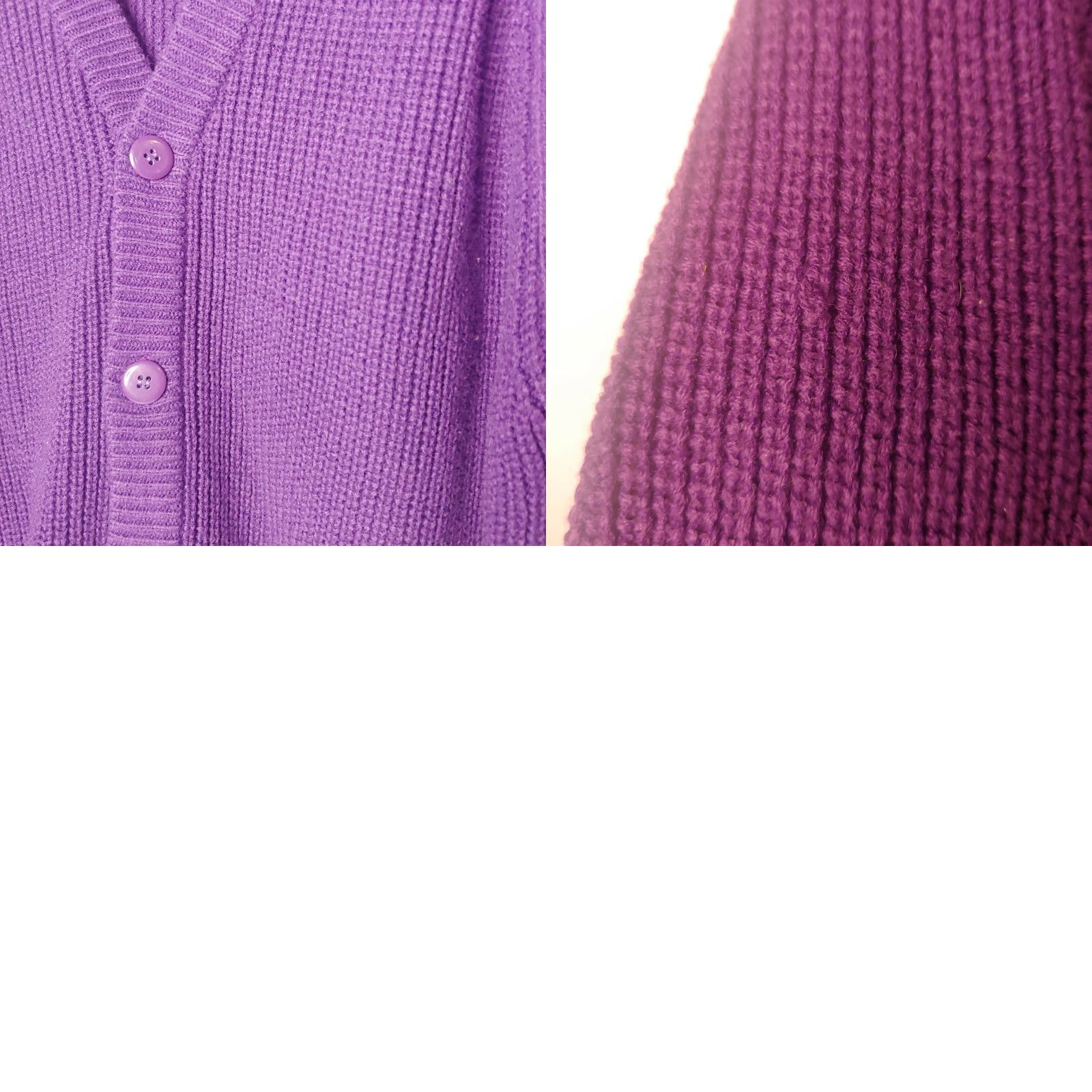 Vintage VINTAGE Expressions Cardigan Sweater Shirt Women L/XL Purple 1990s Retro V-Neck Mens? No—Women. Size L / US 10 / IT 46 - 8 Thumbnail