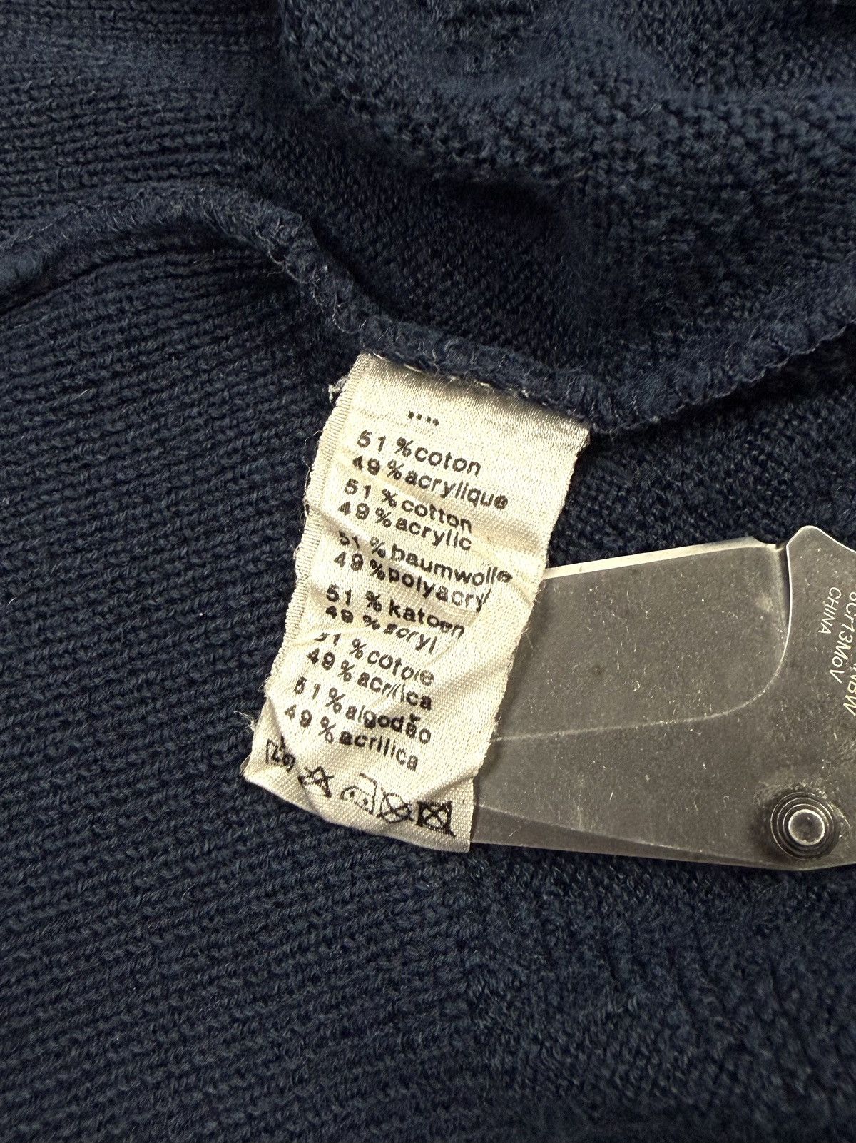 Lacoste 80s Lacoste Vintage Knit Sweater Navy Men’s 6 France Retro Size US L / EU 52-54 / 3 - 14 Thumbnail