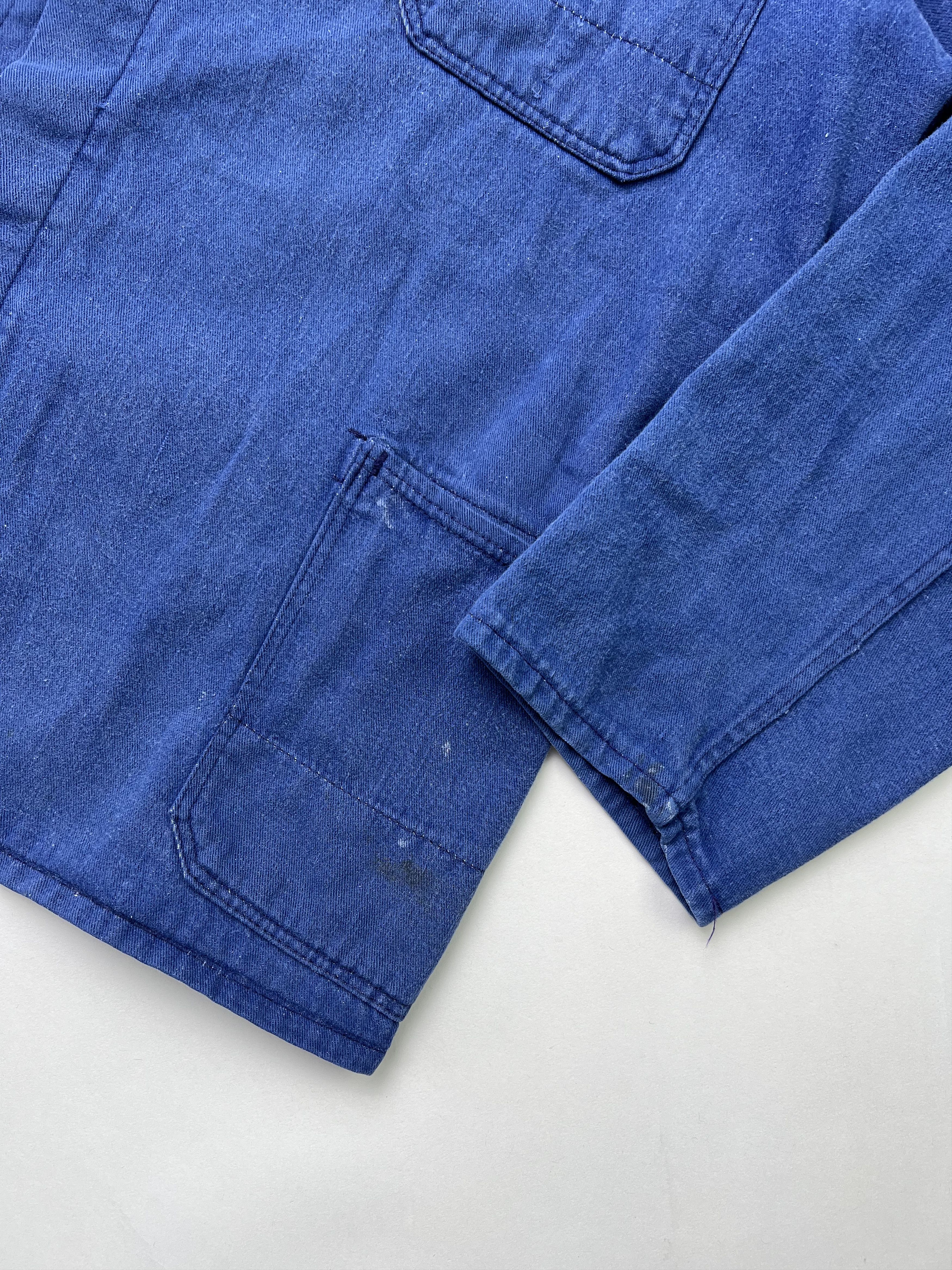 Vintage French Work Chore Jacket Vintage Bleu De Travail Size US M / EU 48-50 / 2 - 4 Thumbnail