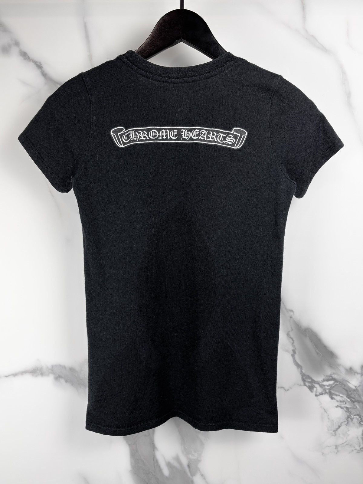 Chrome Hearts Chrome Hearts Vintage Large Fleur Back Scroll Logo Tshirt Size M / US 6-8 / IT 42-44 - 1 Thumbnail
