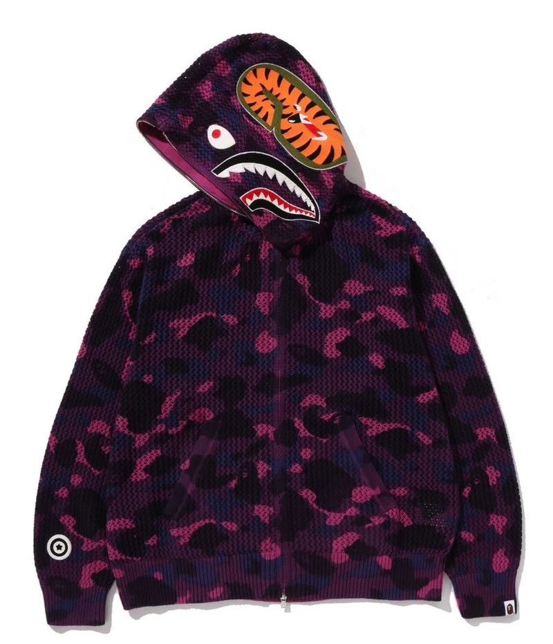 Bape Bape Shark Hoodie Size ONE SIZE - 2 Thumbnail