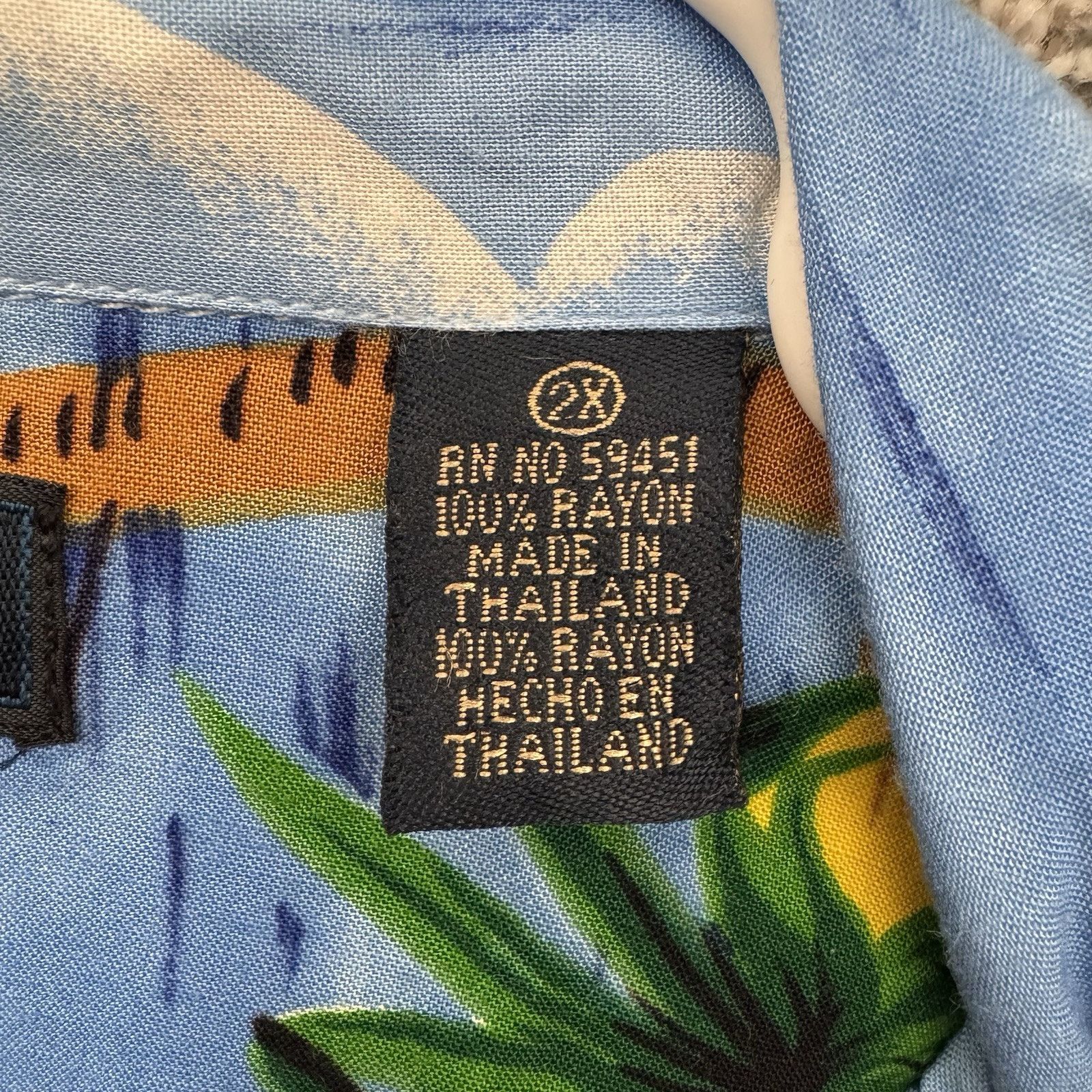 Other Vintage 90s Y2K Hawaiian Shirt Men 2X Tropical Boho Retro Size US XXL / EU 58 / 5 - 5 Thumbnail