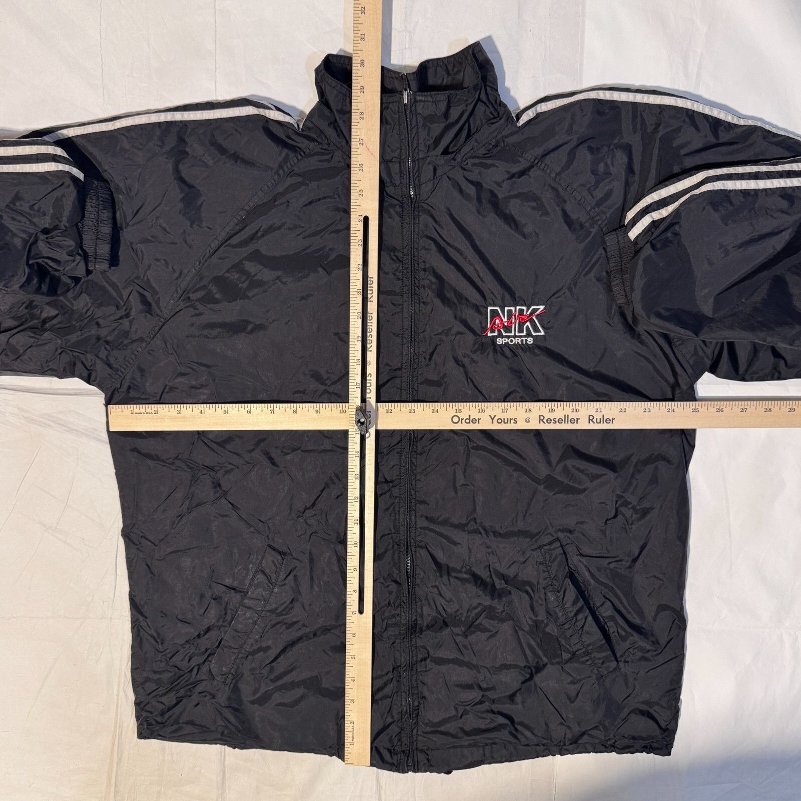 Nike Vintage 90s Nike Air "Nik Air" Parody Windbreaker Black Jack Size US L / EU 52-54 / 3 - 4 Thumbnail