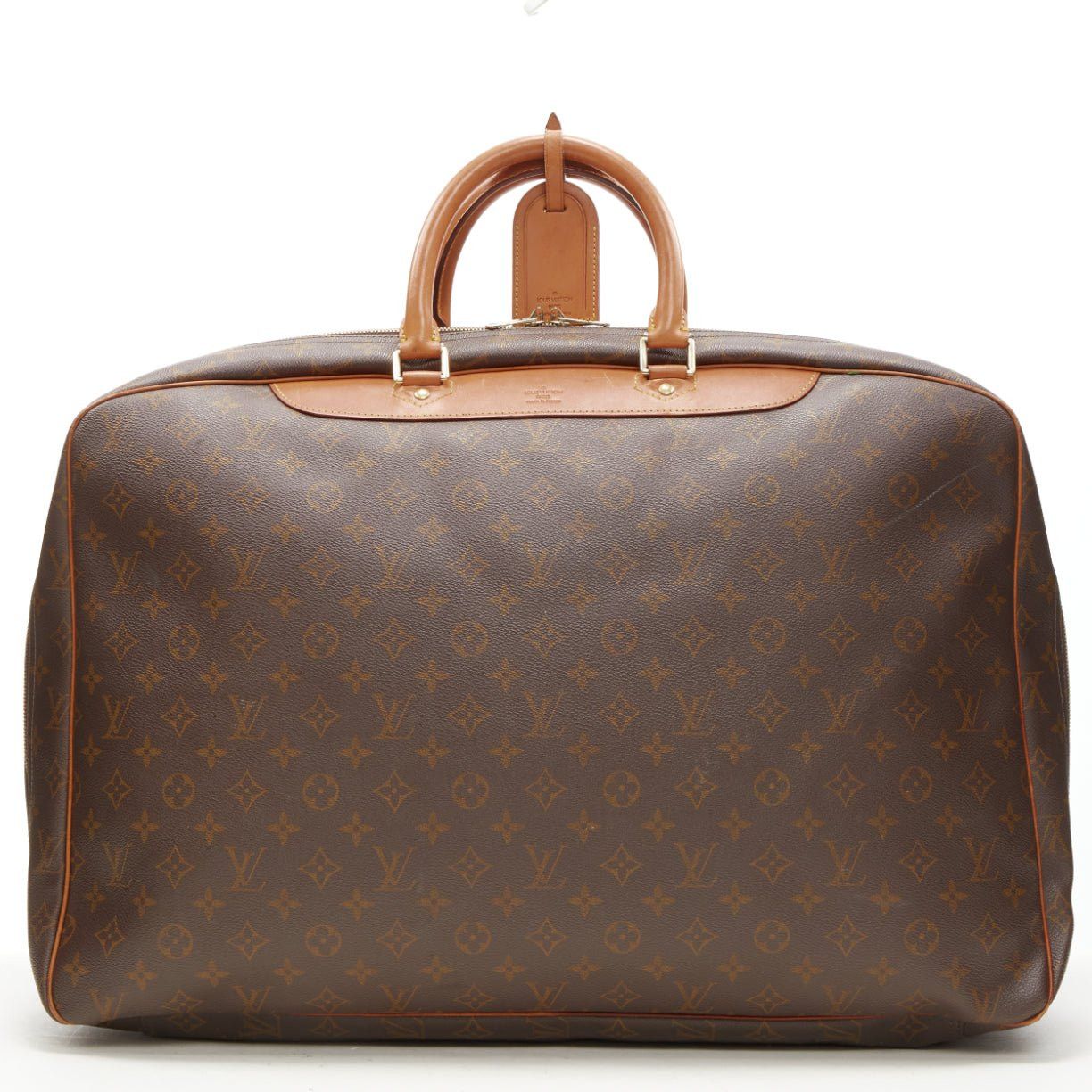 Louis Vuitton LOUIS VUITTON VIntage Alize brown monogram leather trim 2 compartment bag Size ONE SIZE - 1 Thumbnail