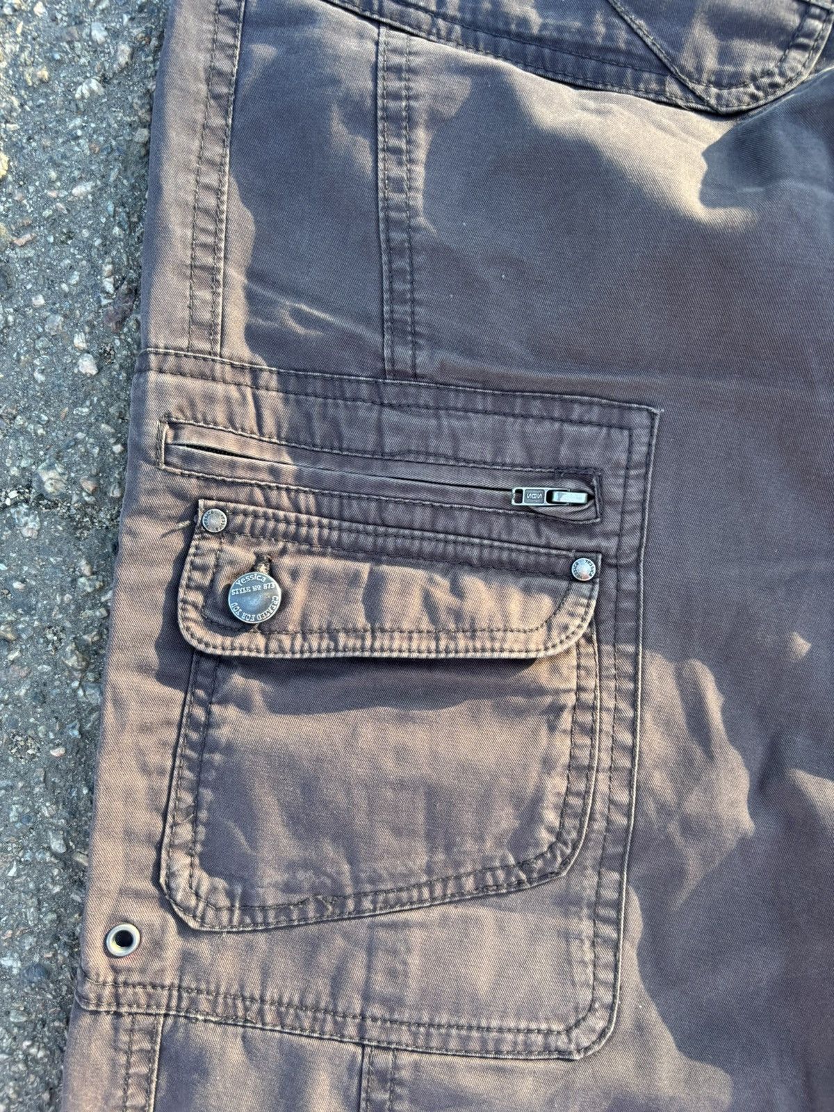 Vintage Vintage Y2K streetone cargo avant garde pants Size 24" / US 00 / IT 34 - 3 Thumbnail