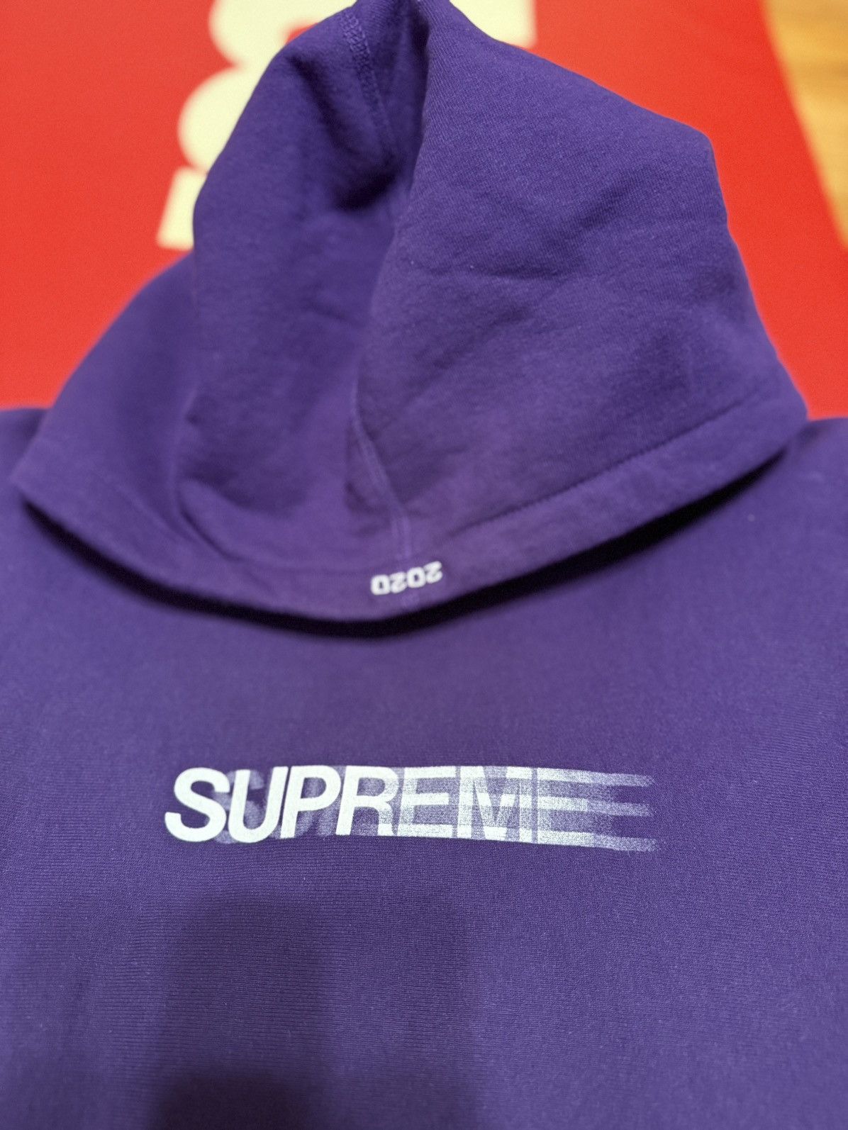 Supreme SS20 Supreme Motion Logo Hooded Sweatshirt Purple Size US XL / EU 56 / 4 - 2 Thumbnail